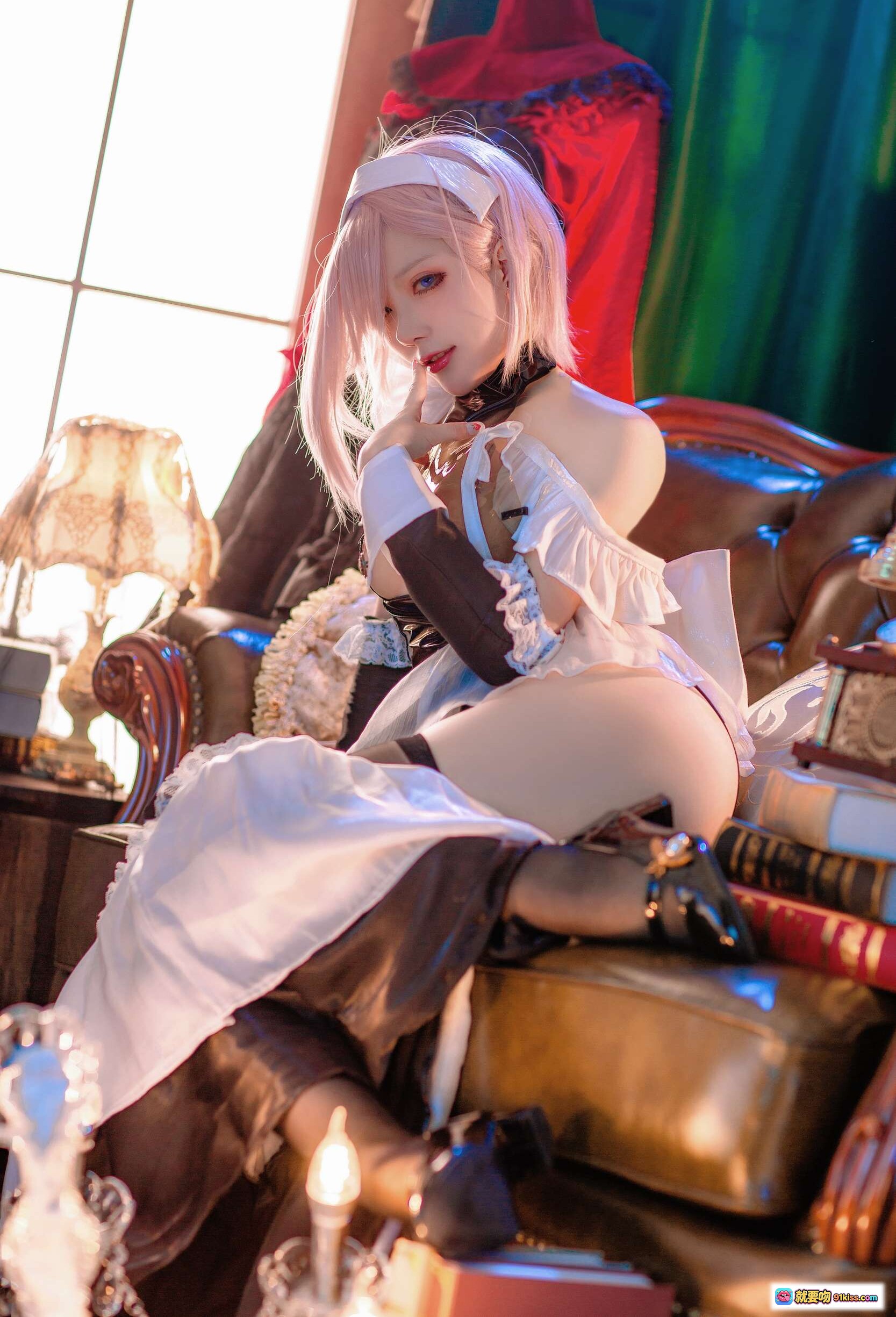 图片[9] - 宫本武藏女仆写真集NO.029 起司块wii 51P高清美腿黑丝足控特写 优雅坐姿居家氛围感 - 就要吻