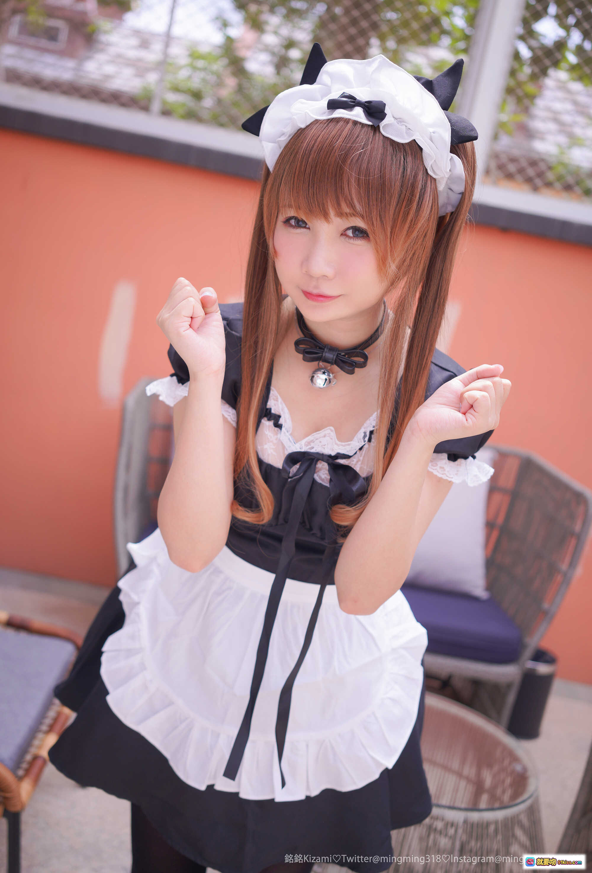 图片[2] - 铭铭Kizami Vol.011 兔子女仆写真 白色蕾丝兔耳女仆装 甜美性感私房照 148P高清图集 - 就要吻