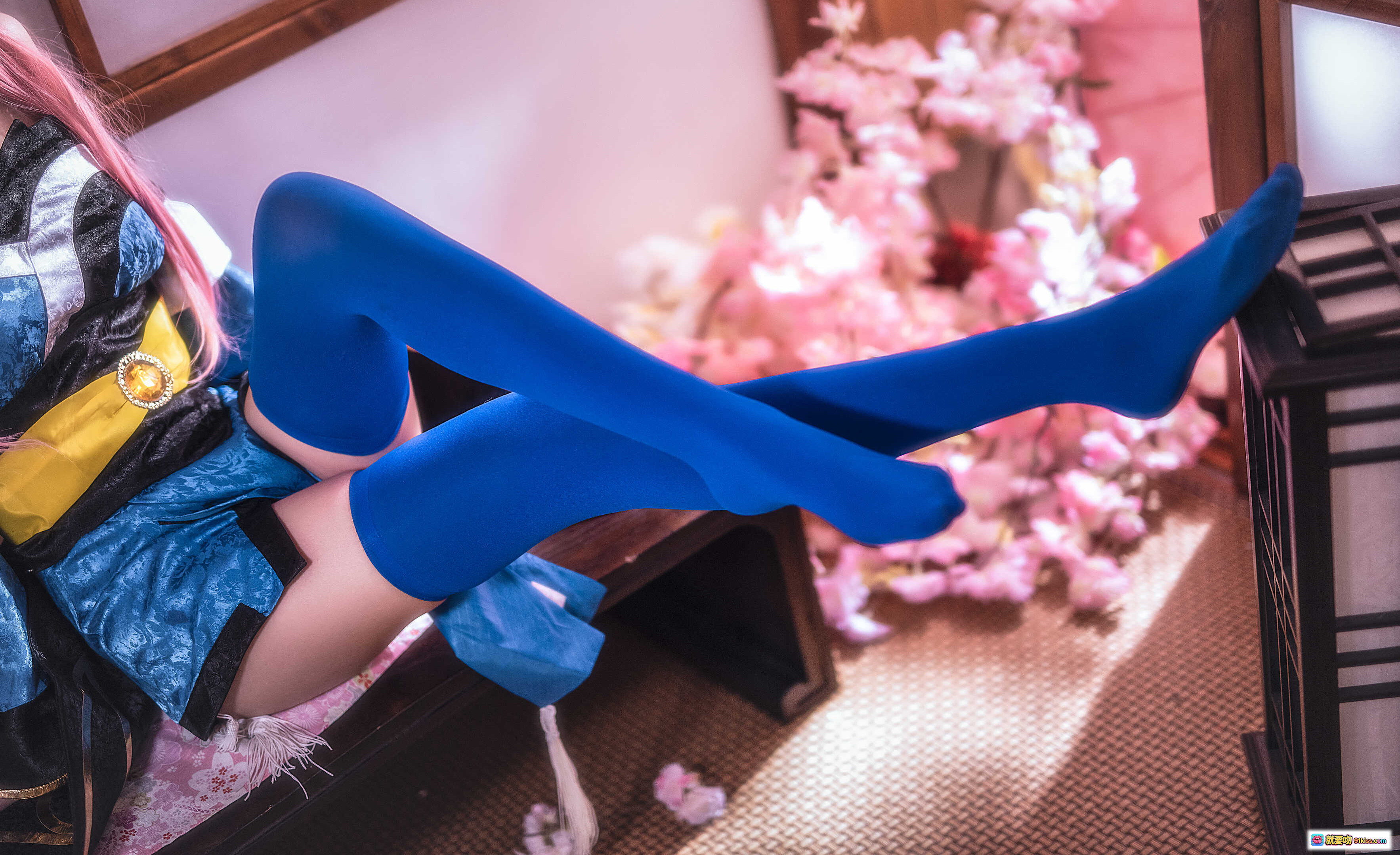 图片[7] - 鳗鱼霏儿NO.073玉藻前cosplay蓝丝袜美腿和服写真18P高清图集 - 就要吻