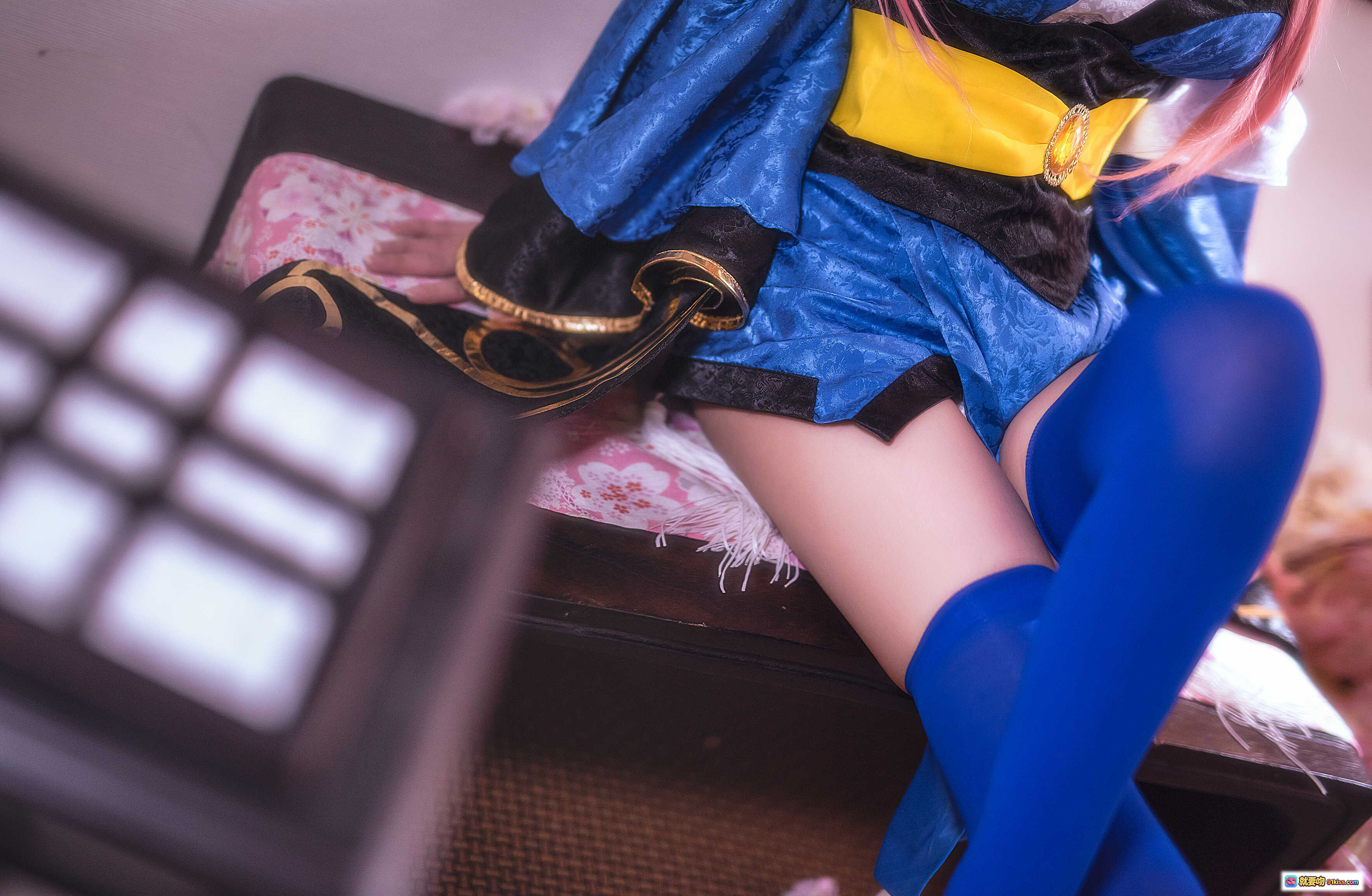 图片[5] - 鳗鱼霏儿NO.073玉藻前cosplay蓝丝袜美腿和服写真18P高清图集 - 就要吻