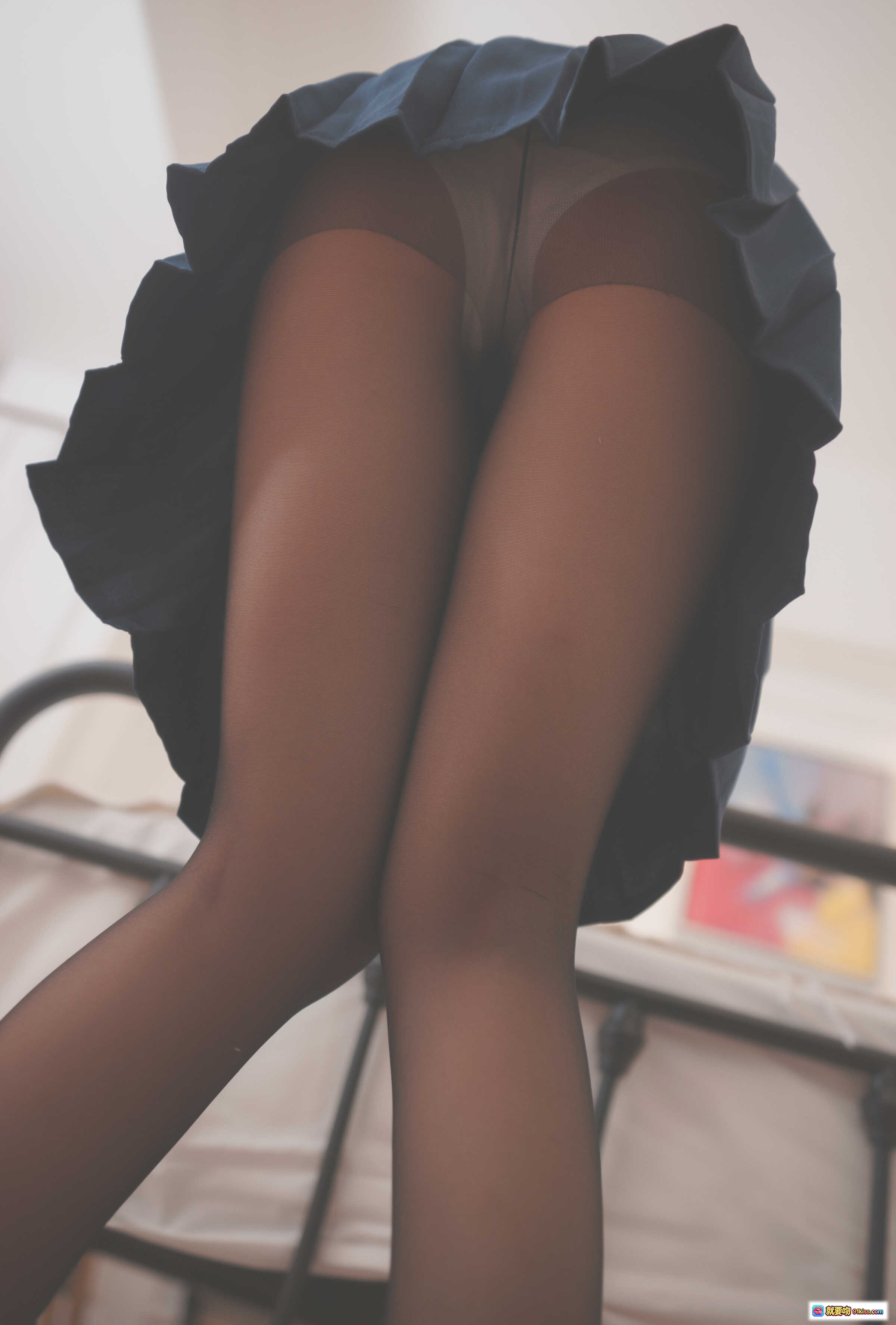 图片[4] - 面饼仙儿NO.053兔耳JK制服写真 甜美少女床照 黑丝美腿 白色水手服 17P高清图集 - 就要吻