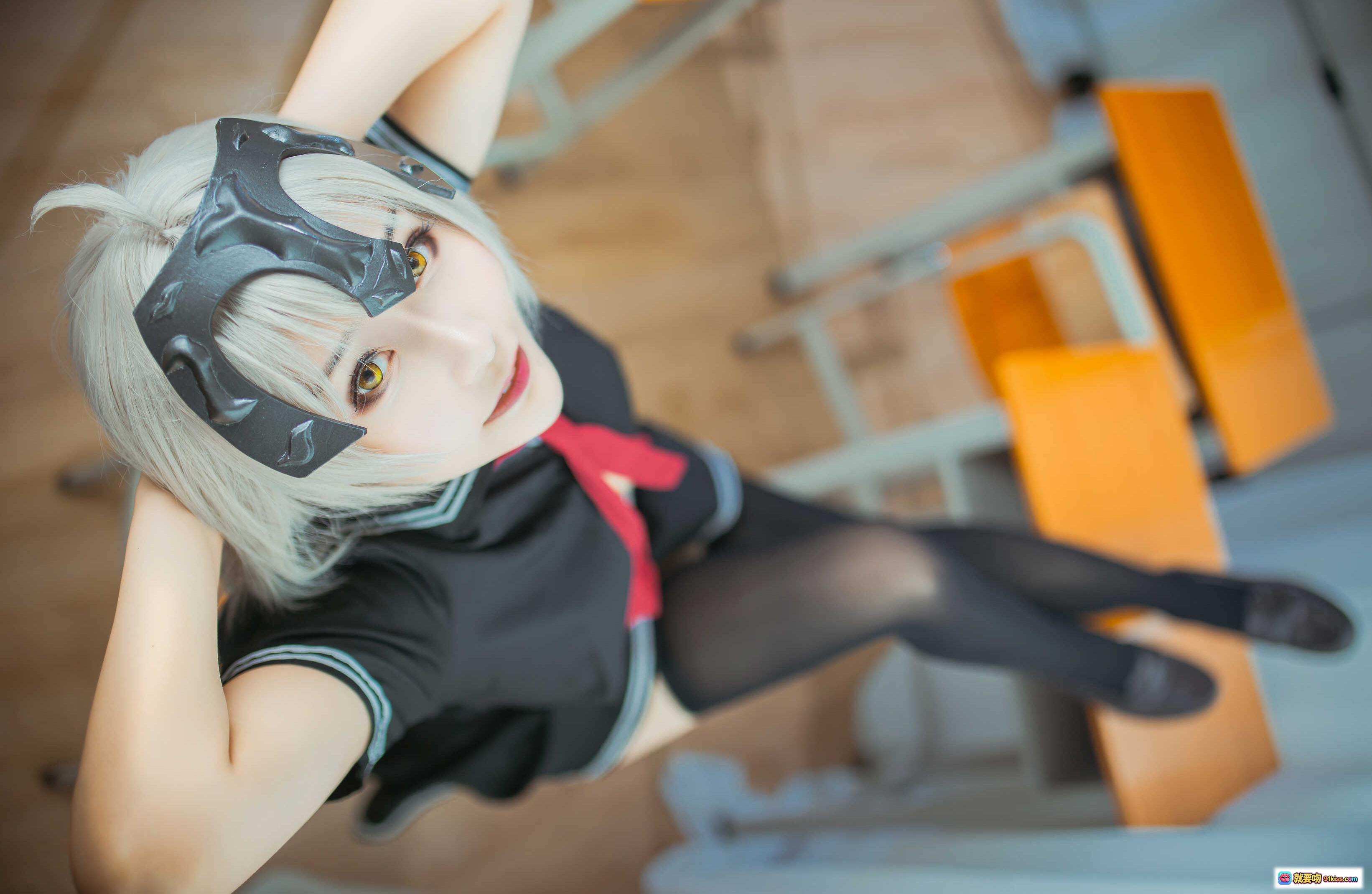 图片[3] - 三刀刀miido NO.003 黑贞德 Cosplay 精美写真 77P 992MB 暗黑系 女神造型 链条场景 蓝光氛围 沉浸式视觉盛宴 - 就要吻