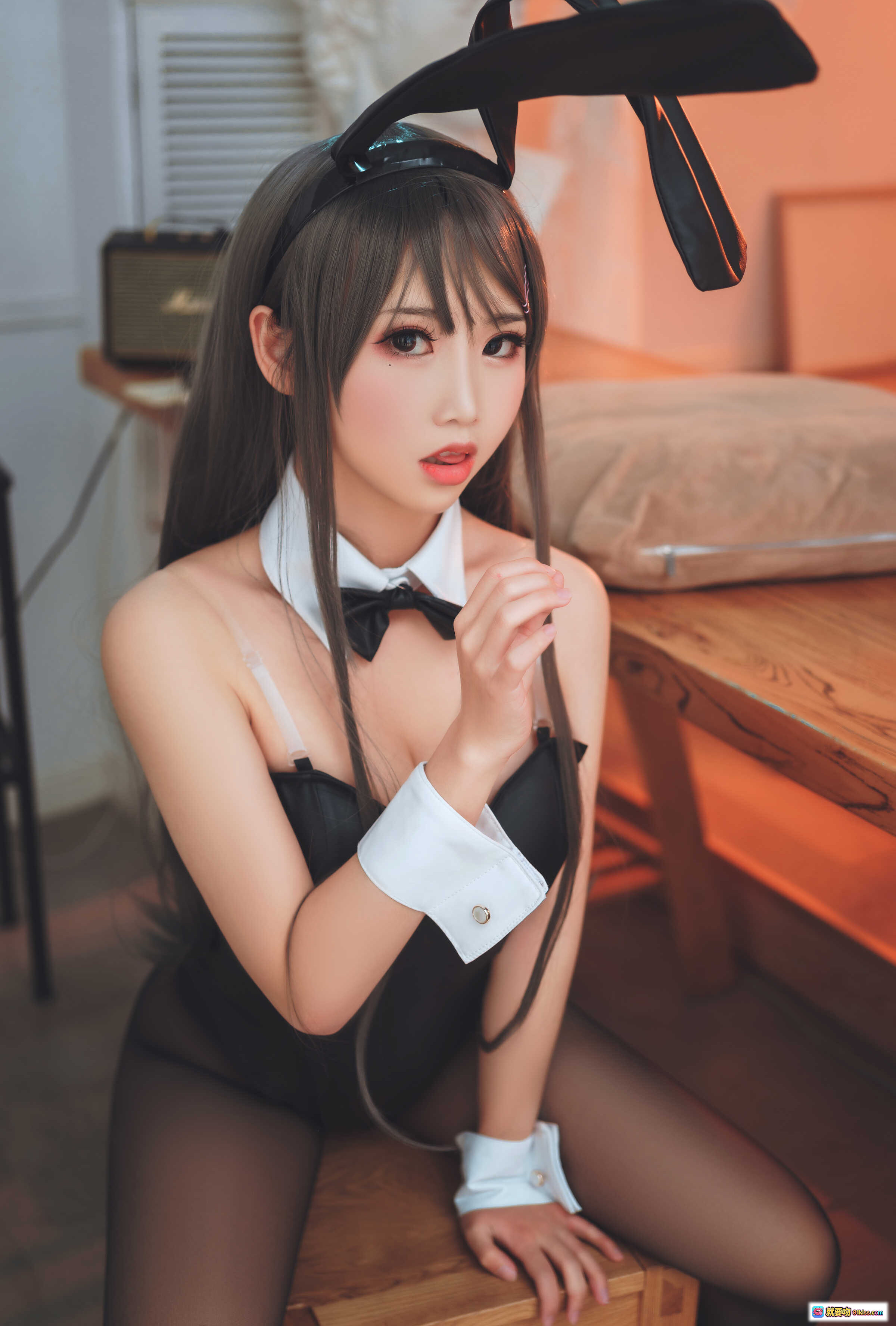 图片[10] - 面饼仙儿NO.025樱岛麻衣黑丝美腿写真 40P高清室内暖光艺术摄影 - 就要吻