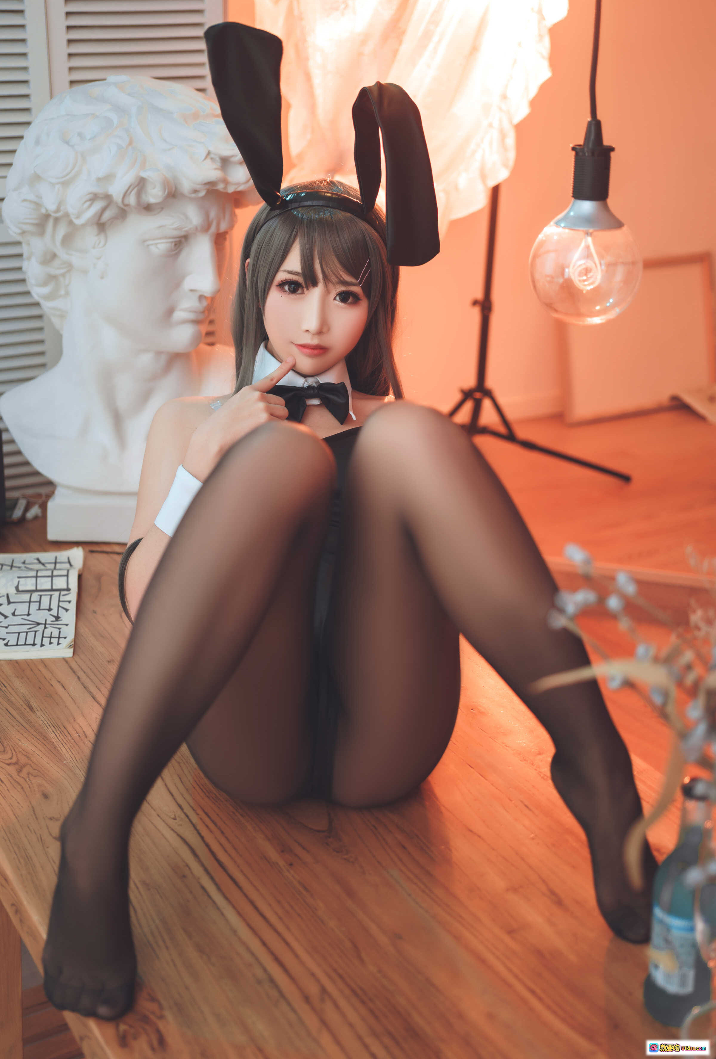 图片[6] - 面饼仙儿NO.025樱岛麻衣黑丝美腿写真 40P高清室内暖光艺术摄影 - 就要吻