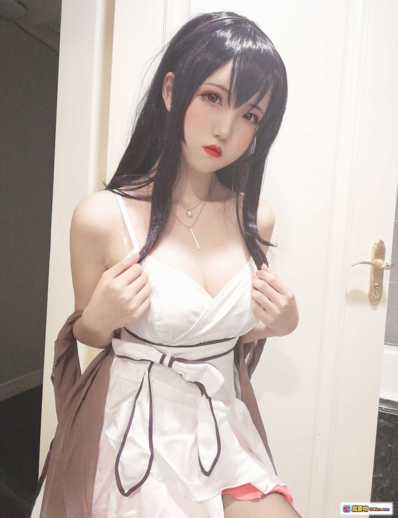 图片[8] - 阿薰kaOri NO.015 学姐礼服搭配黑色蕾丝内衣 美女写真私房照 9P高清图集 - 就要吻