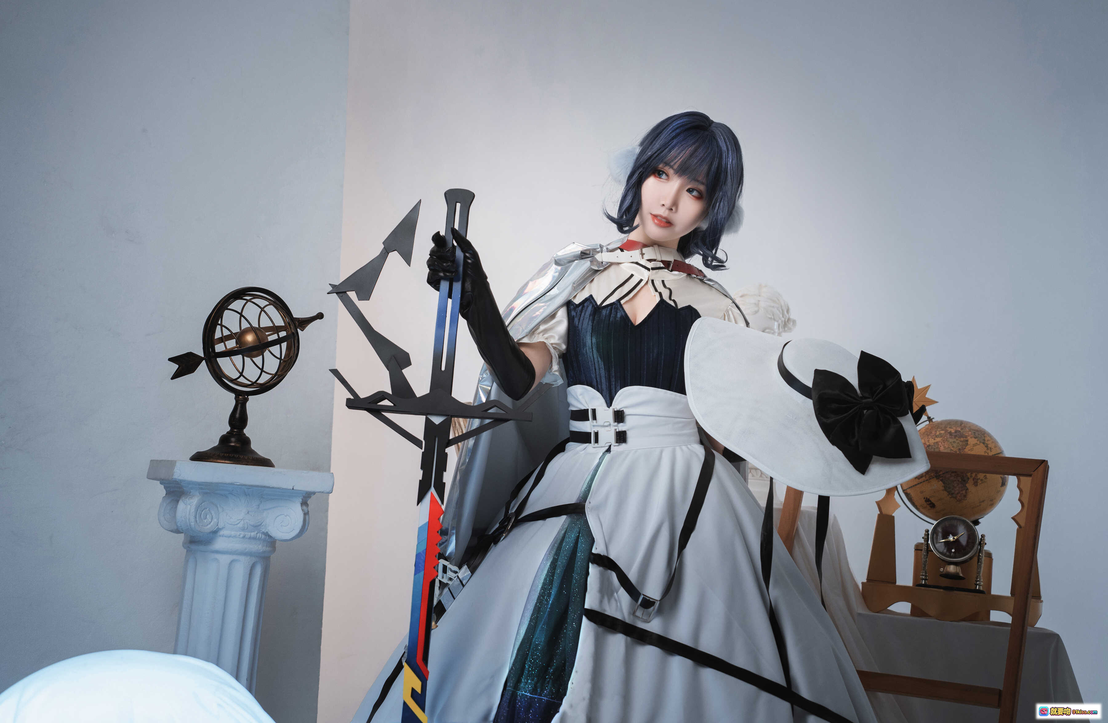 图片[8] - 面饼仙儿NO.096星极Cosplay写真 | 哥特洛丽塔风 | 白黑裙装 | 天文主题场景 | 高清48P摄影集 - 就要吻