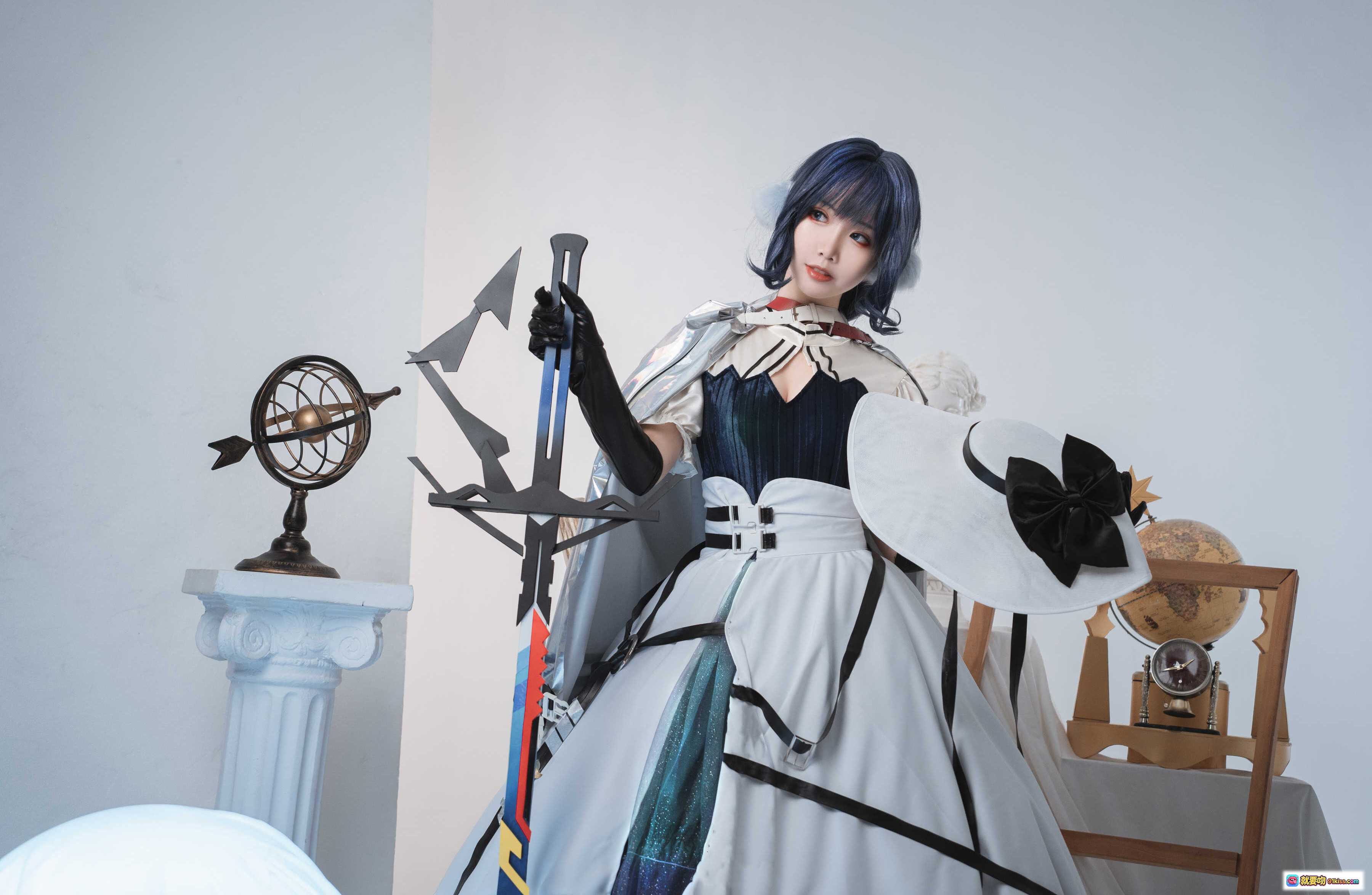 图片[10] - 面饼仙儿NO.096星极Cosplay写真 | 哥特洛丽塔风 | 白黑裙装 | 天文主题场景 | 高清48P摄影集 - 就要吻