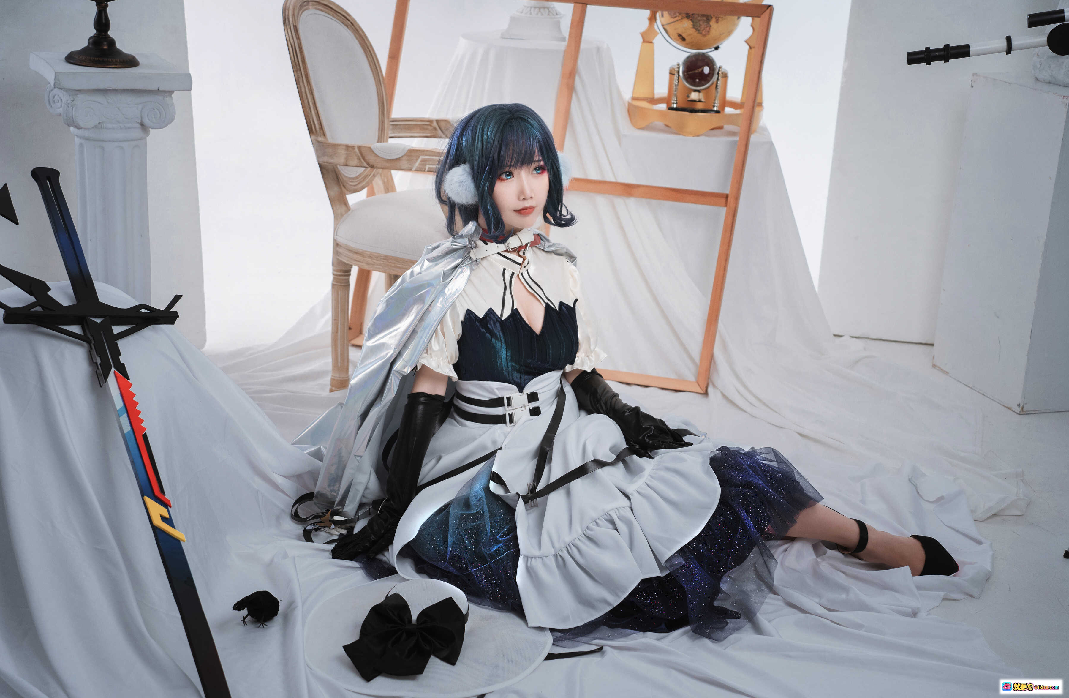 图片[6] - 面饼仙儿NO.096星极Cosplay写真 | 哥特洛丽塔风 | 白黑裙装 | 天文主题场景 | 高清48P摄影集 - 就要吻
