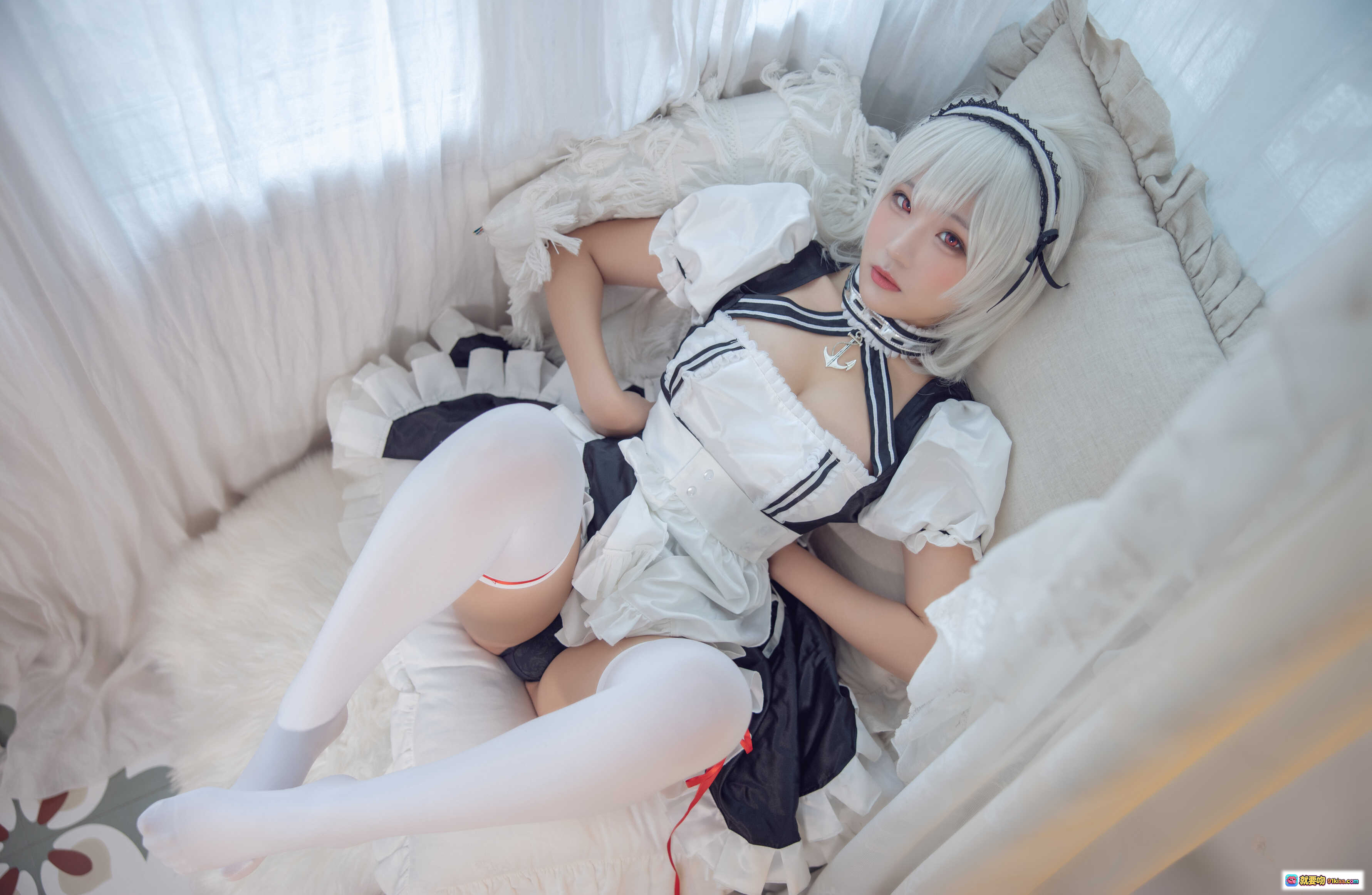 图片[4] - 弥美Mime NO.007碧蓝航线天狼星女仆装Cosplay写真20P高清图集 - 就要吻