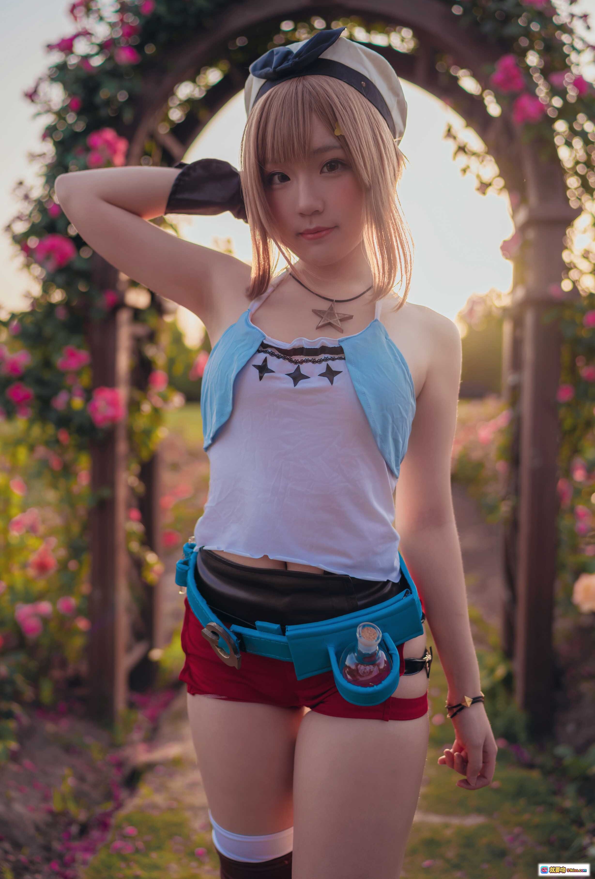 图片[9] - 弥美Mime NO.018 莱莎的炼金工房 cosplay写真 花园少女 甜美制服 持瓶道具 自然光拍摄 高清34P 138MB - 就要吻