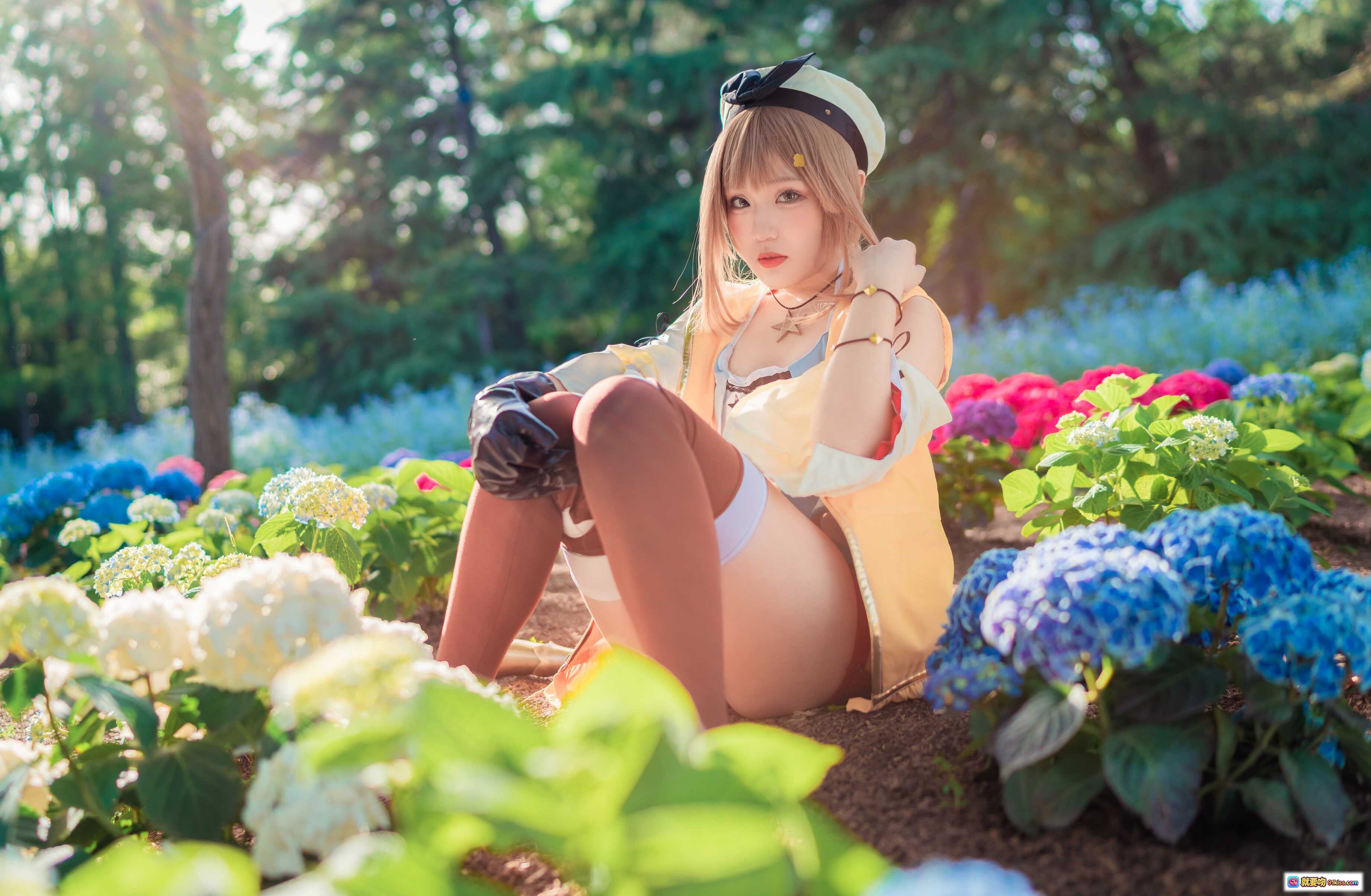 图片[6] - 弥美Mime NO.018 莱莎的炼金工房 cosplay写真 花园少女 甜美制服 持瓶道具 自然光拍摄 高清34P 138MB - 就要吻