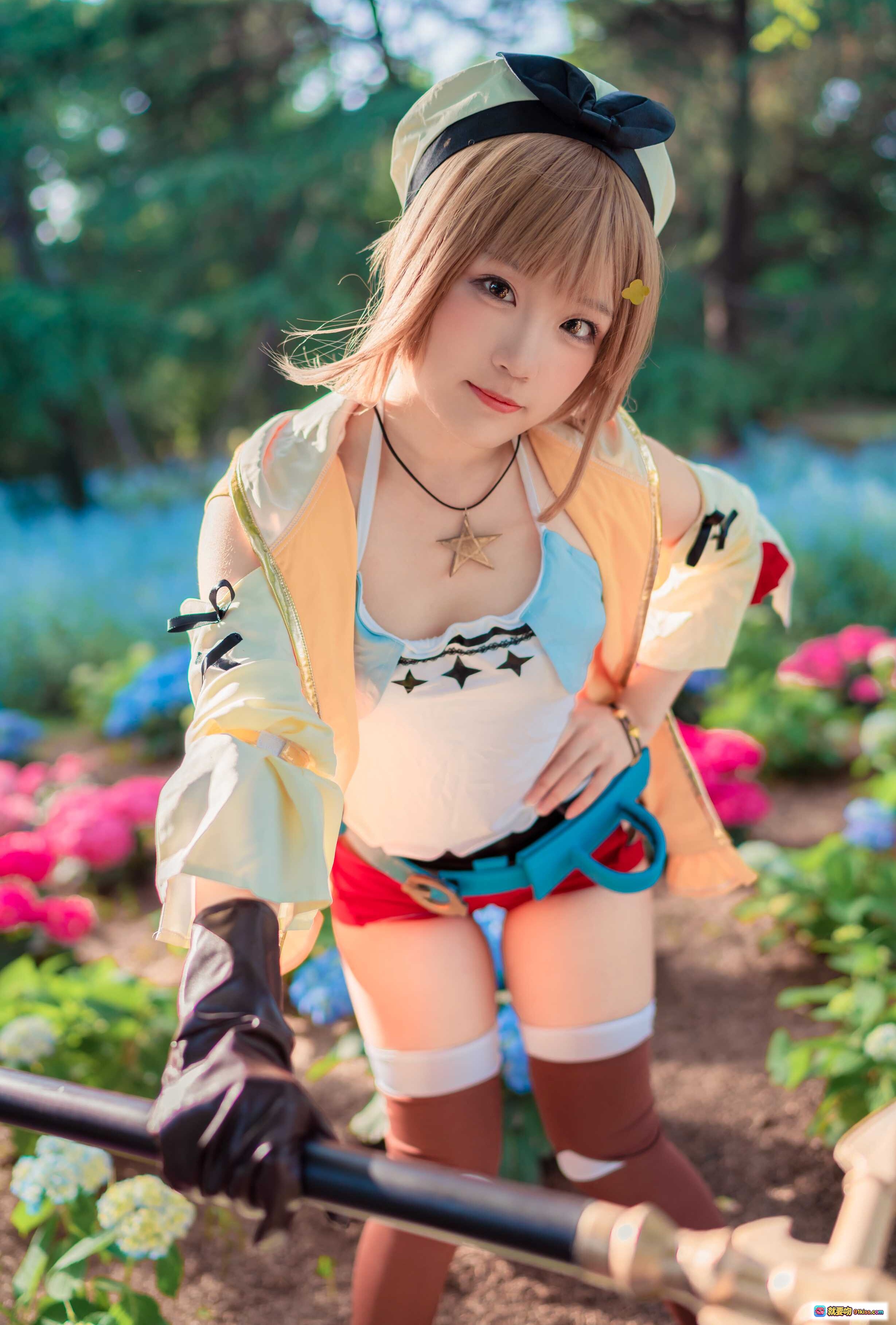 图片[7] - 弥美Mime NO.018 莱莎的炼金工房 cosplay写真 花园少女 甜美制服 持瓶道具 自然光拍摄 高清34P 138MB - 就要吻