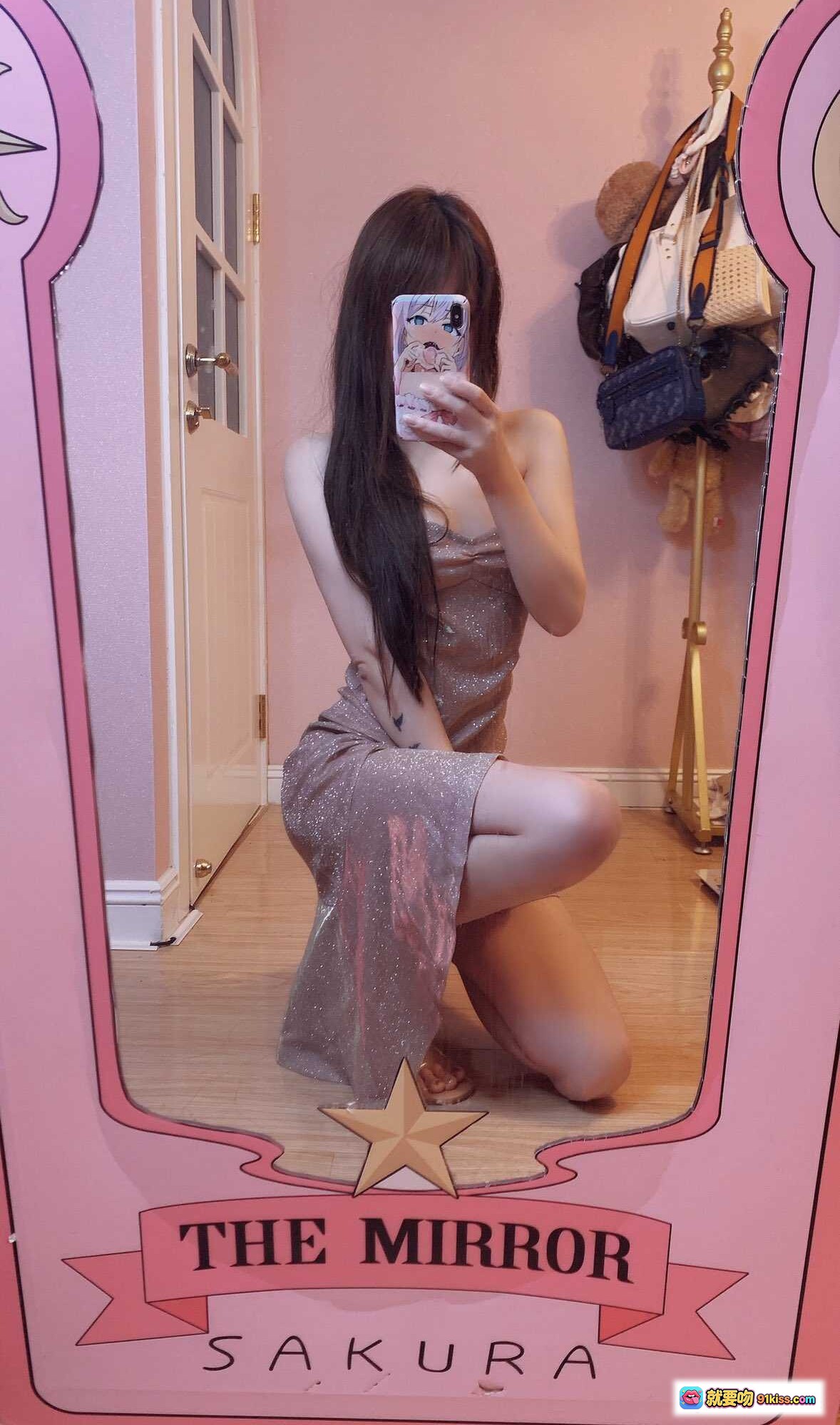 图片[6] - 星野咪兔NO.008镜拍写真｜双马尾护士装+白色绑带内衣+粉嫩房间自拍美图48P - 就要吻