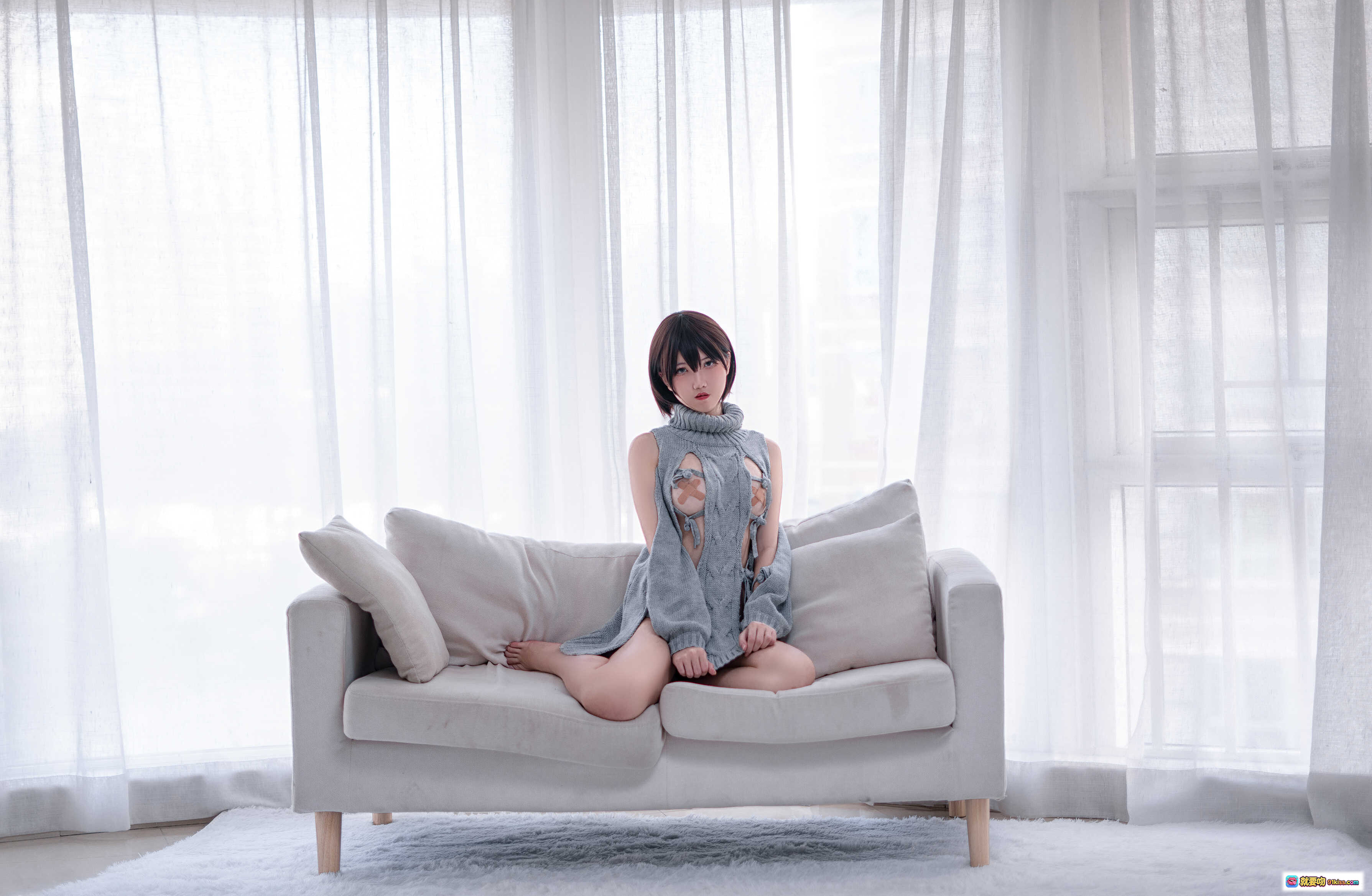 图片[9] - 阿薰kaOri NO.002 露背毛衣写真 20P高清私房美臀性感居家照 - 就要吻