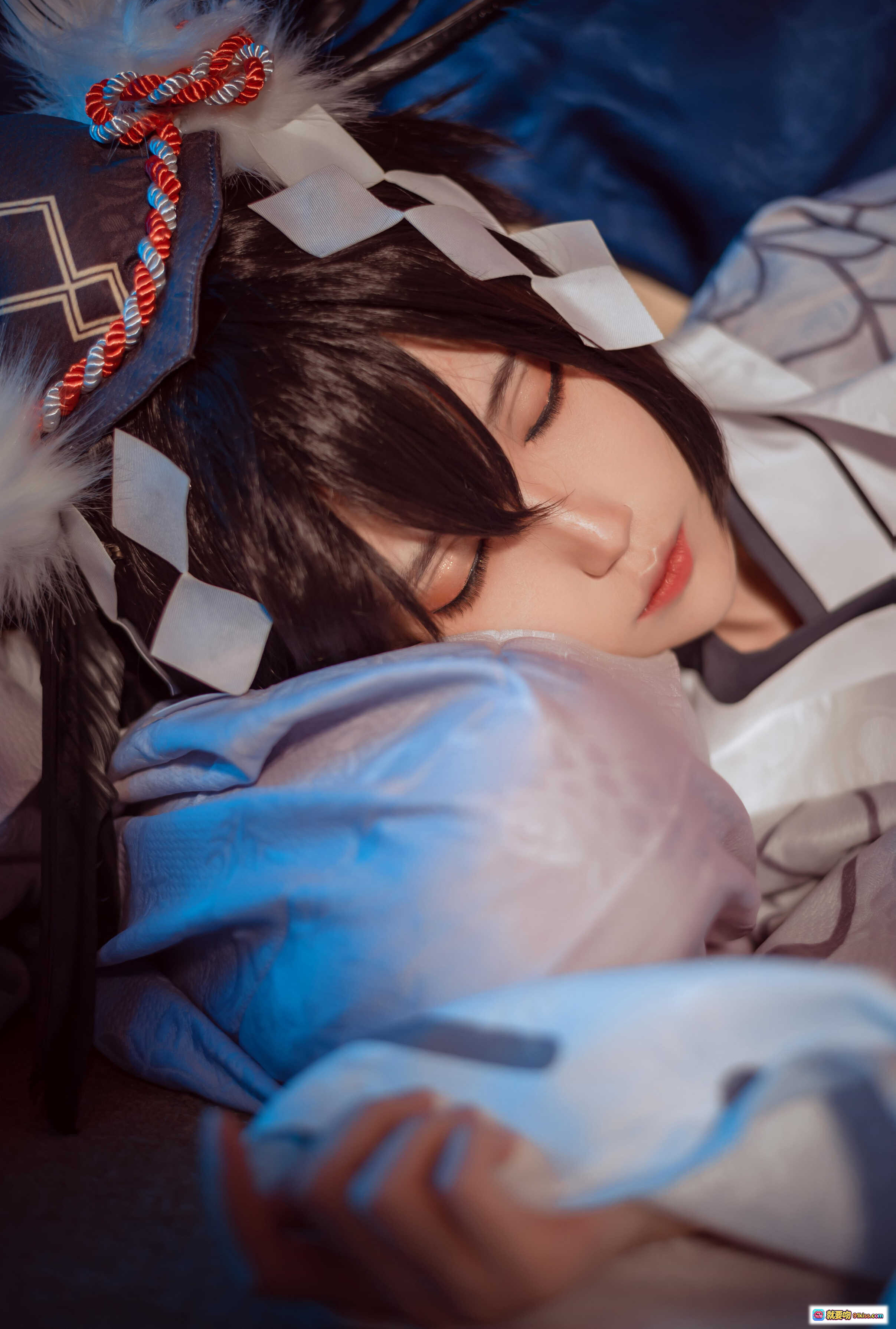 图片[10] - 妖君白研NO.03凹凸世界雷狮风雷卡COS正片·日式和风场景·精致古装cosplay·双人互动写真·樱花背景·唯美氛围感 - 就要吻