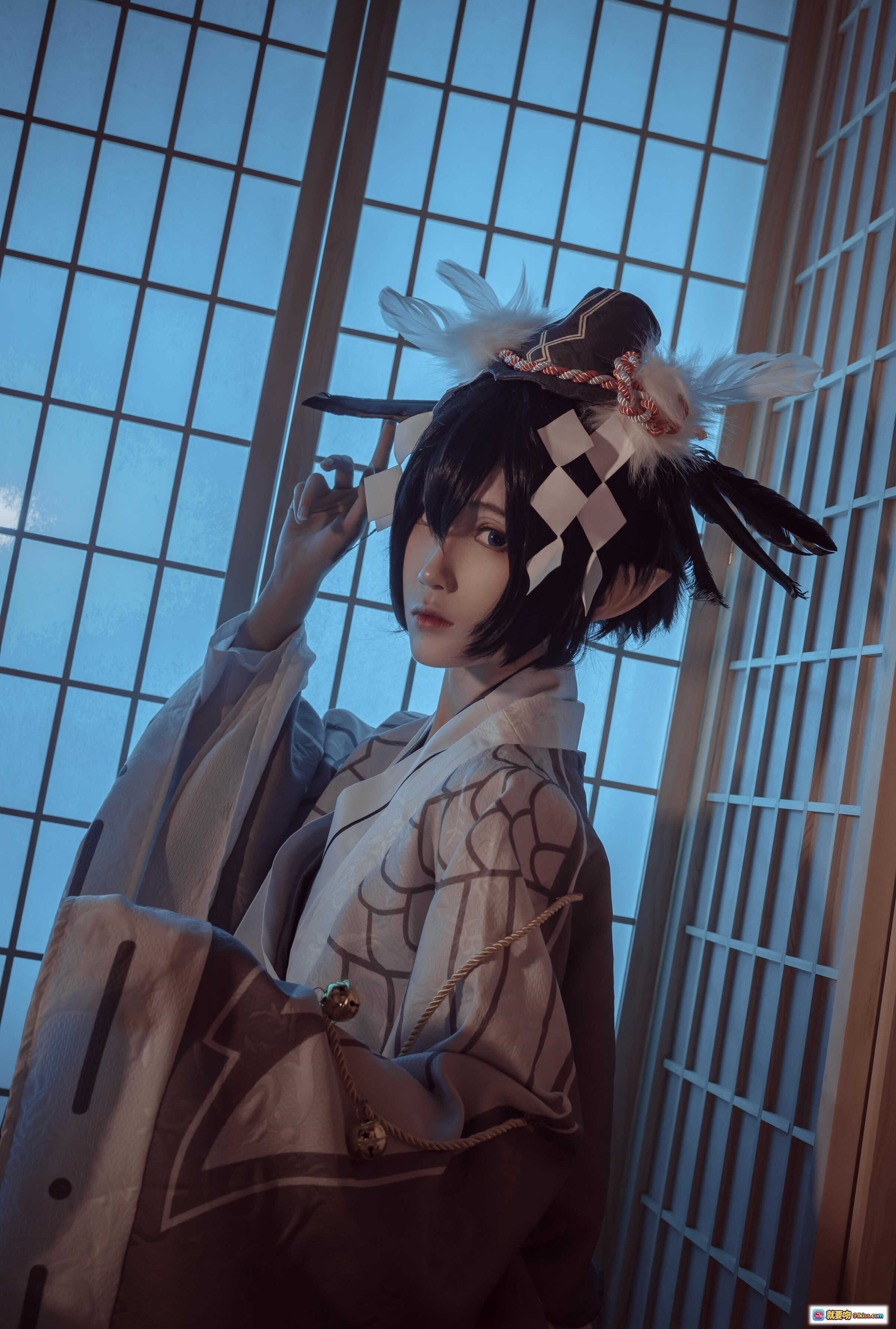 图片[7] - 妖君白研NO.03凹凸世界雷狮风雷卡COS正片·日式和风场景·精致古装cosplay·双人互动写真·樱花背景·唯美氛围感 - 就要吻