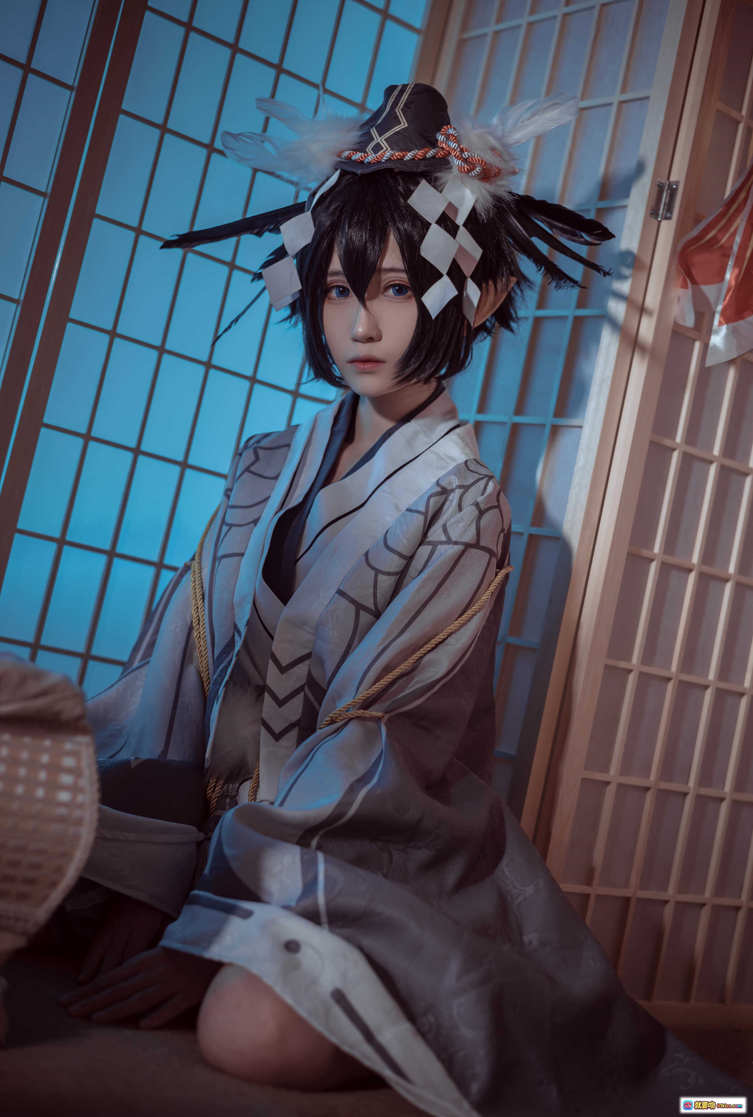 图片[8] - 妖君白研NO.03凹凸世界雷狮风雷卡COS正片·日式和风场景·精致古装cosplay·双人互动写真·樱花背景·唯美氛围感 - 就要吻