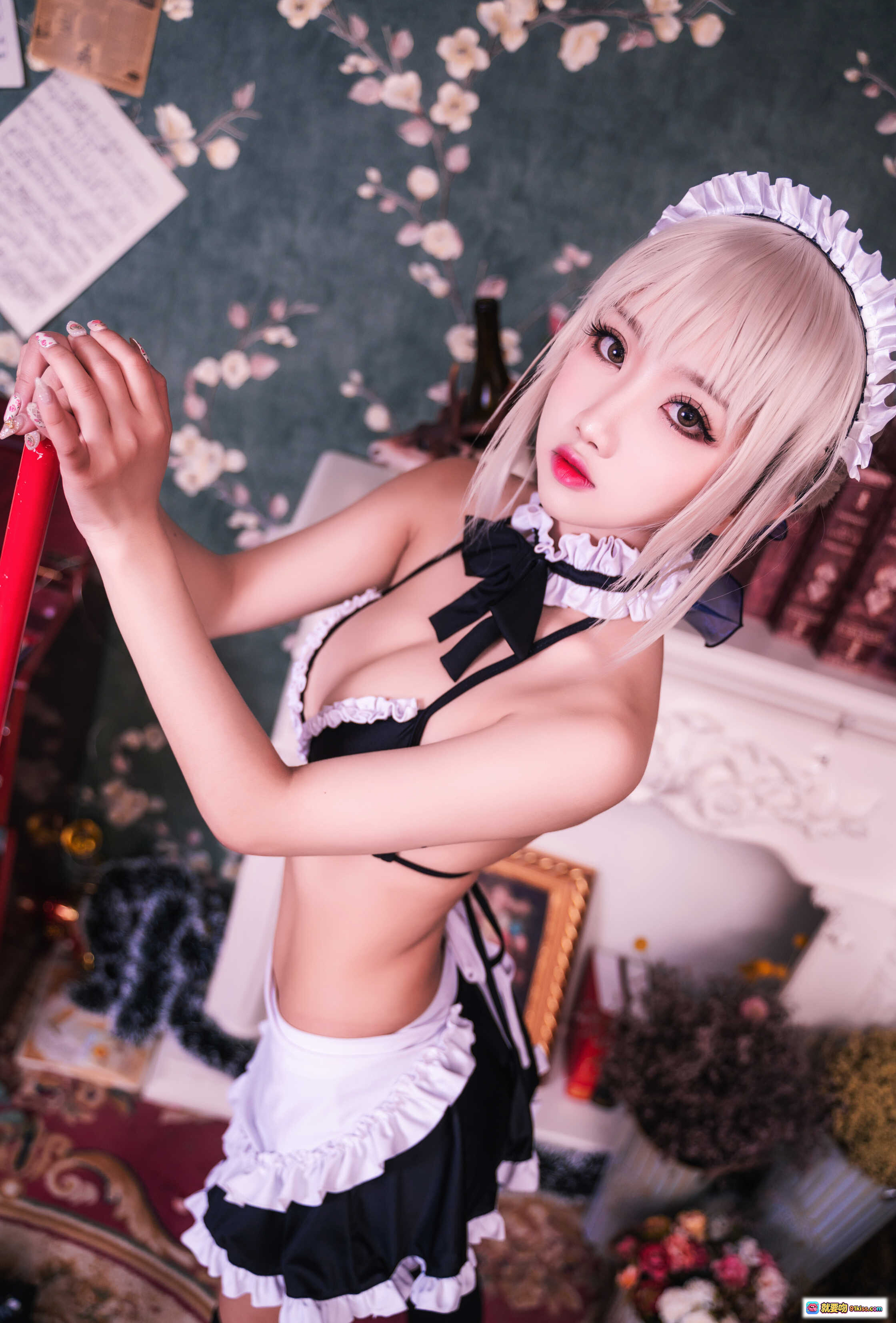 图片[2] - 鬼畜瑶NO.009黑呆女仆写真 26P高清性感蕾丝女仆装美臀翘臀诱惑私房照 - 就要吻