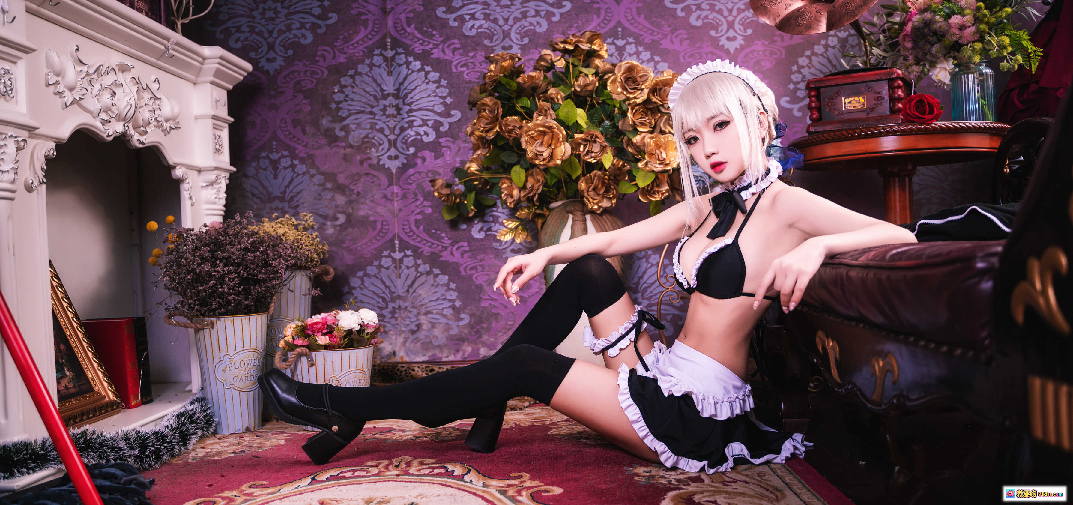 图片[3] - 鬼畜瑶NO.009黑呆女仆写真 26P高清性感蕾丝女仆装美臀翘臀诱惑私房照 - 就要吻