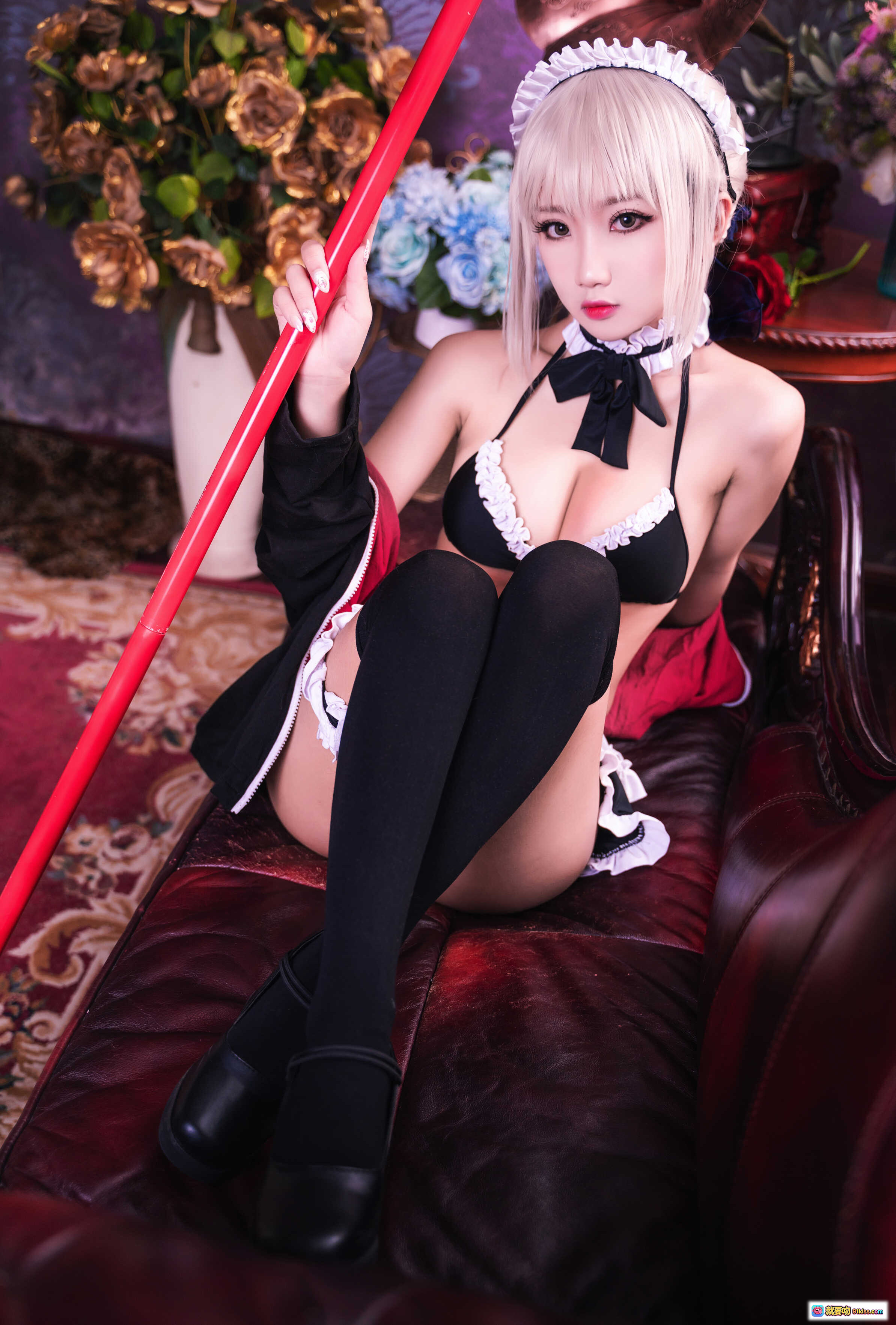 图片[7] - 鬼畜瑶NO.009黑呆女仆写真 26P高清性感蕾丝女仆装美臀翘臀诱惑私房照 - 就要吻