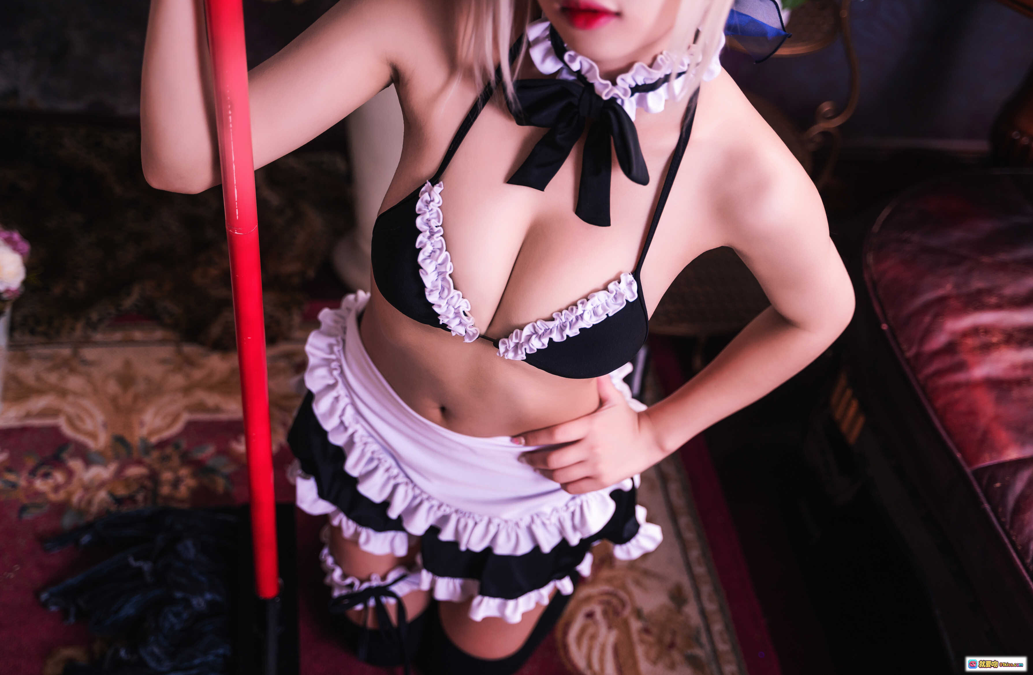 图片[6] - 鬼畜瑶NO.009黑呆女仆写真 26P高清性感蕾丝女仆装美臀翘臀诱惑私房照 - 就要吻