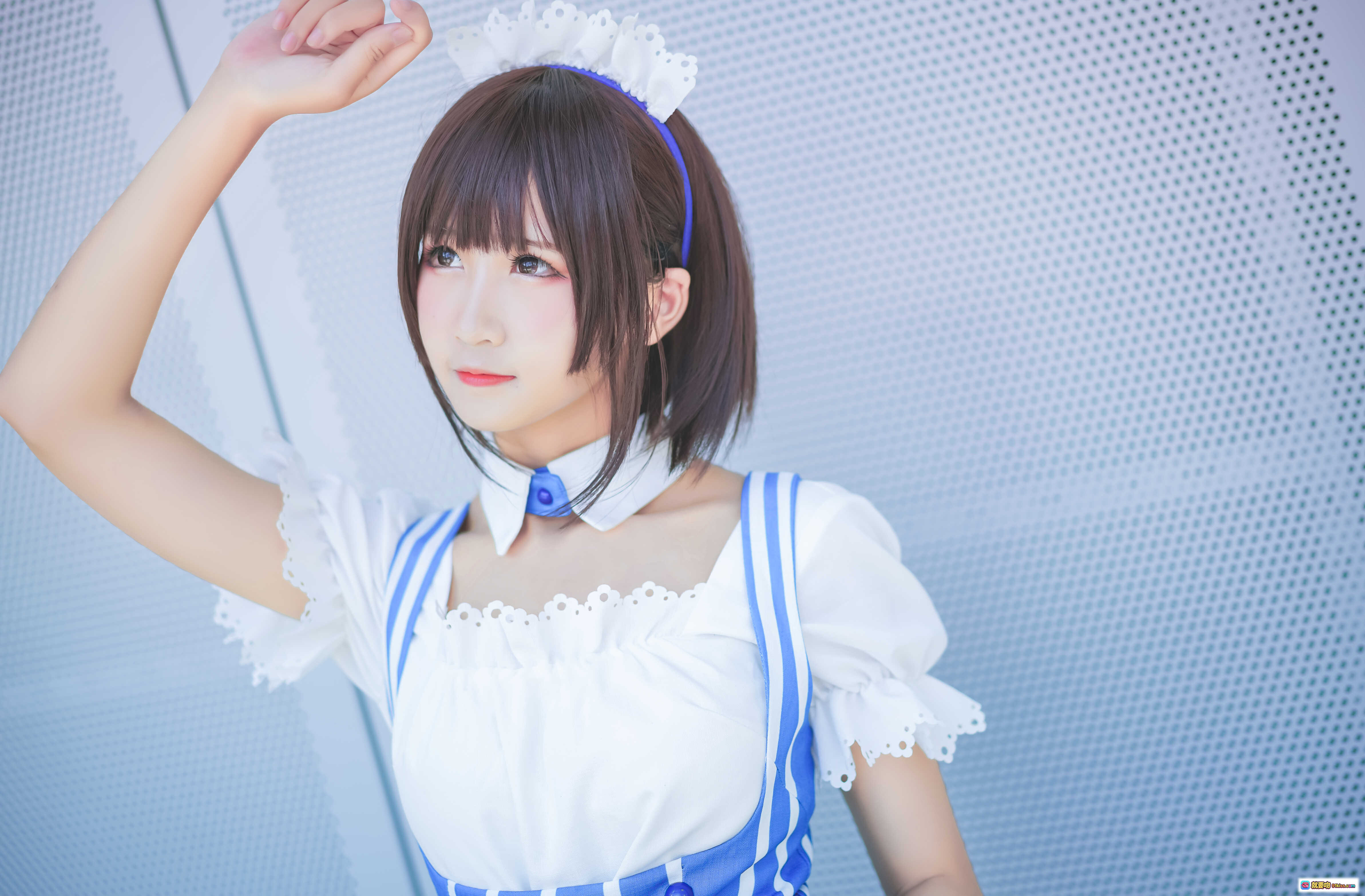 图片[7] - 三度_69 NO.028 路人女主的养成方法2 Cosplay 蓝白女仆装 黑丝美腿 甜美少女写真 27P高清图集 - 就要吻