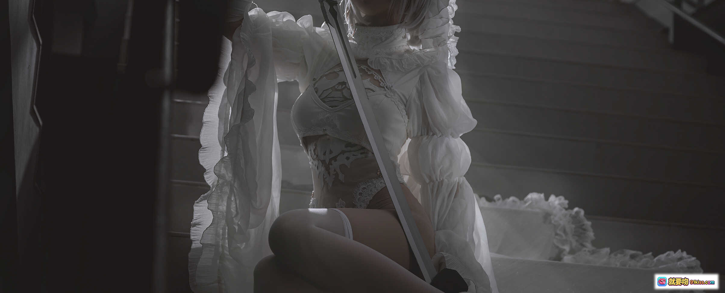 图片[6] - 三度_69 NO.047 2B自拍 Cosplay 白色蕾丝裙 优雅姿态 高清写真 27P 324MB 精美收藏 - 就要吻