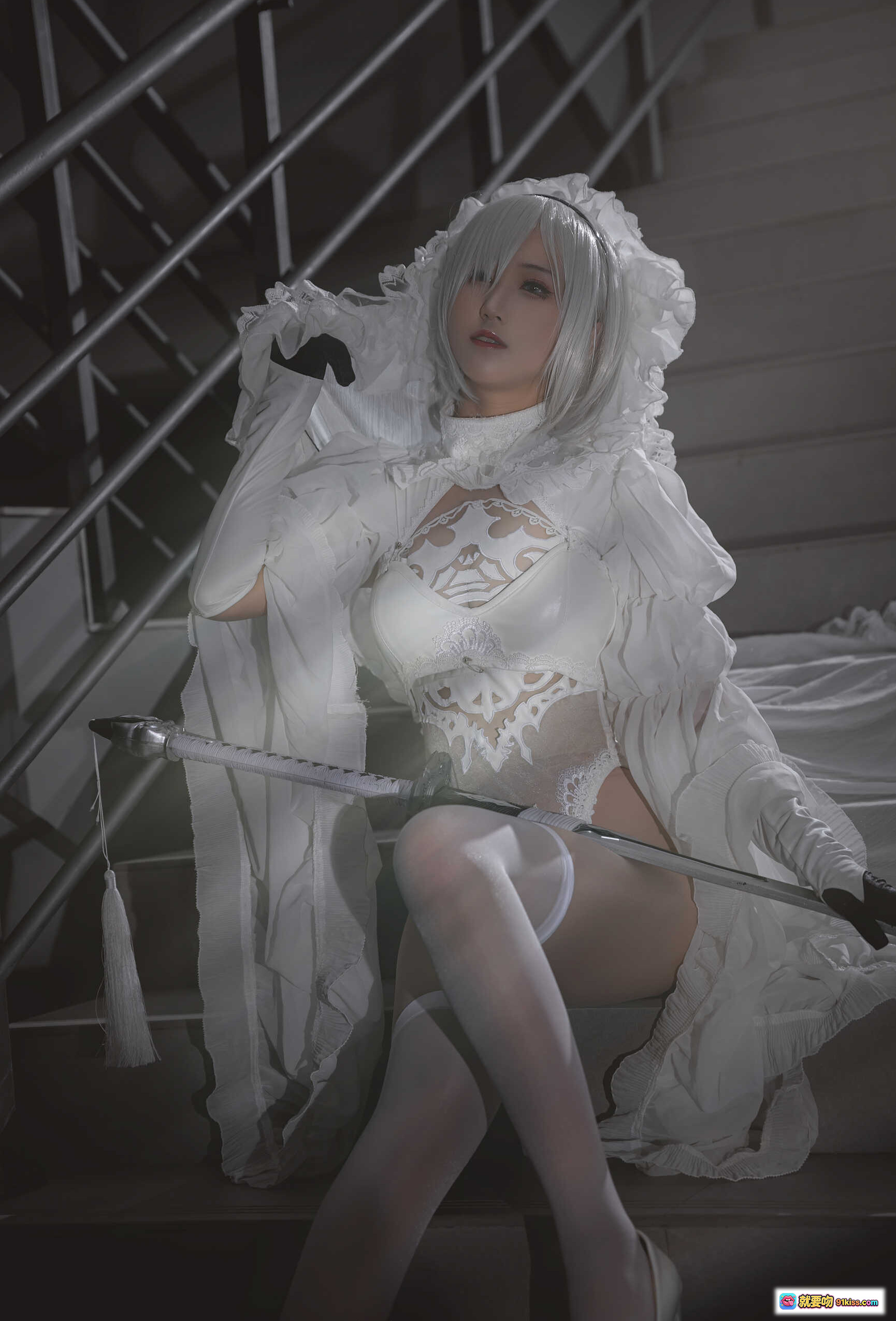 图片[7] - 三度_69 NO.047 2B自拍 Cosplay 白色蕾丝裙 优雅姿态 高清写真 27P 324MB 精美收藏 - 就要吻