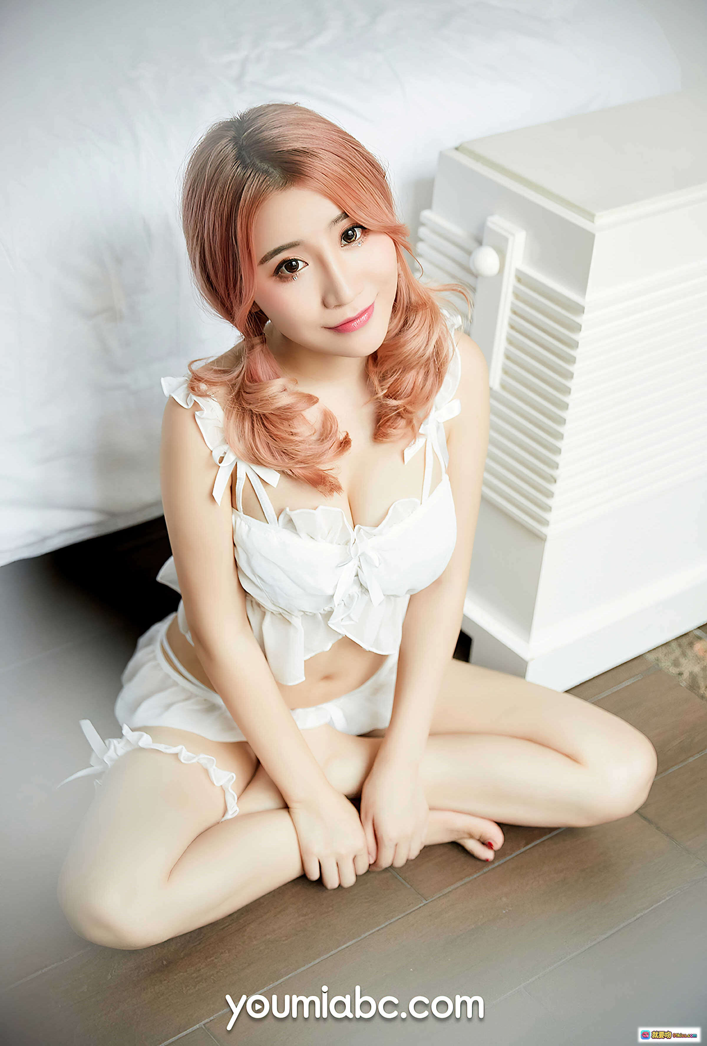 图片[10] - 绯月樱Cherry诱惑天使写真｜YouMi尤蜜2020.07.15白色蕾丝内衣性感私房照32P高清图集 - 就要吻