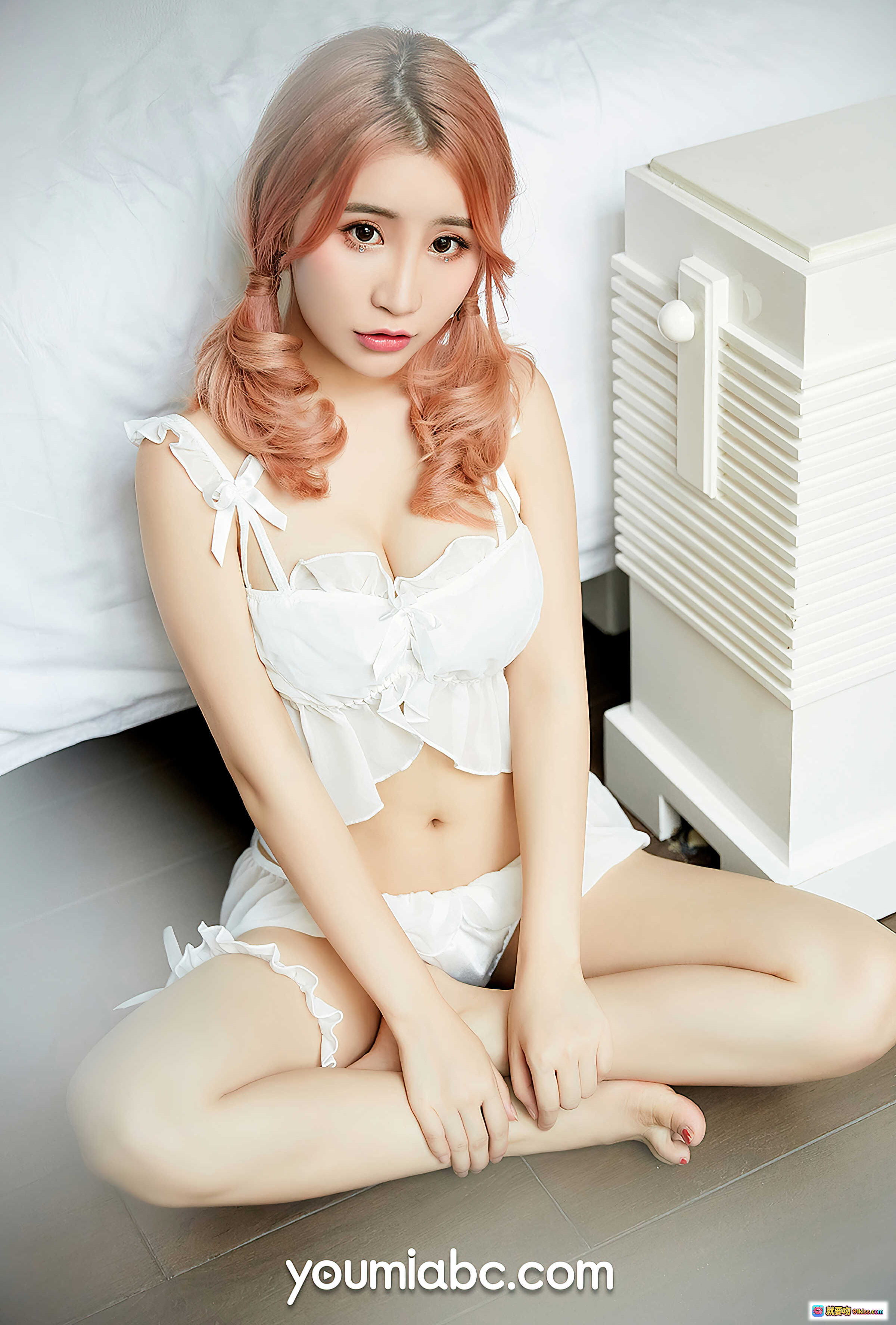 图片[2] - 绯月樱Cherry诱惑天使写真｜YouMi尤蜜2020.07.15白色蕾丝内衣性感私房照32P高清图集 - 就要吻