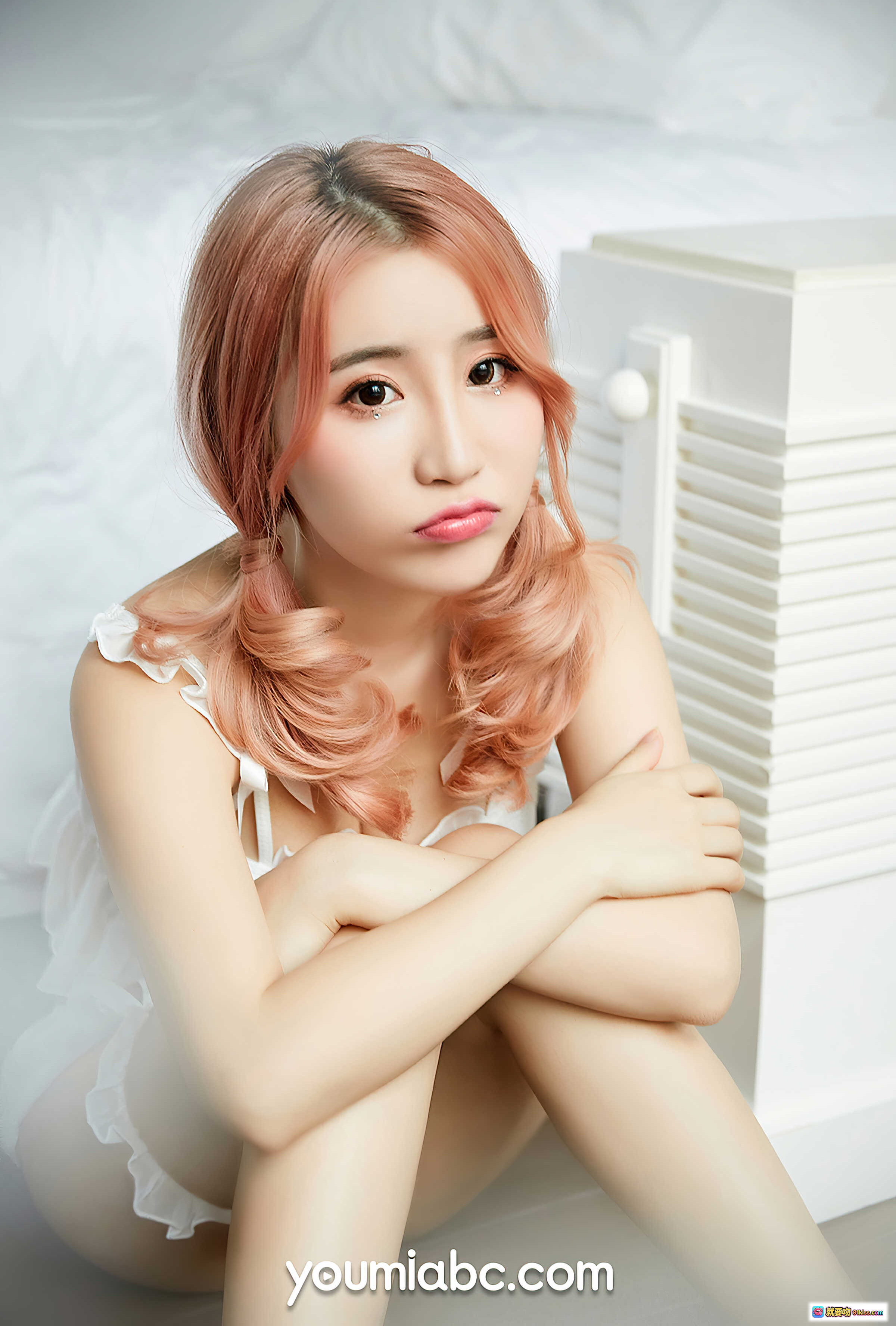 图片[3] - 绯月樱Cherry诱惑天使写真｜YouMi尤蜜2020.07.15白色蕾丝内衣性感私房照32P高清图集 - 就要吻