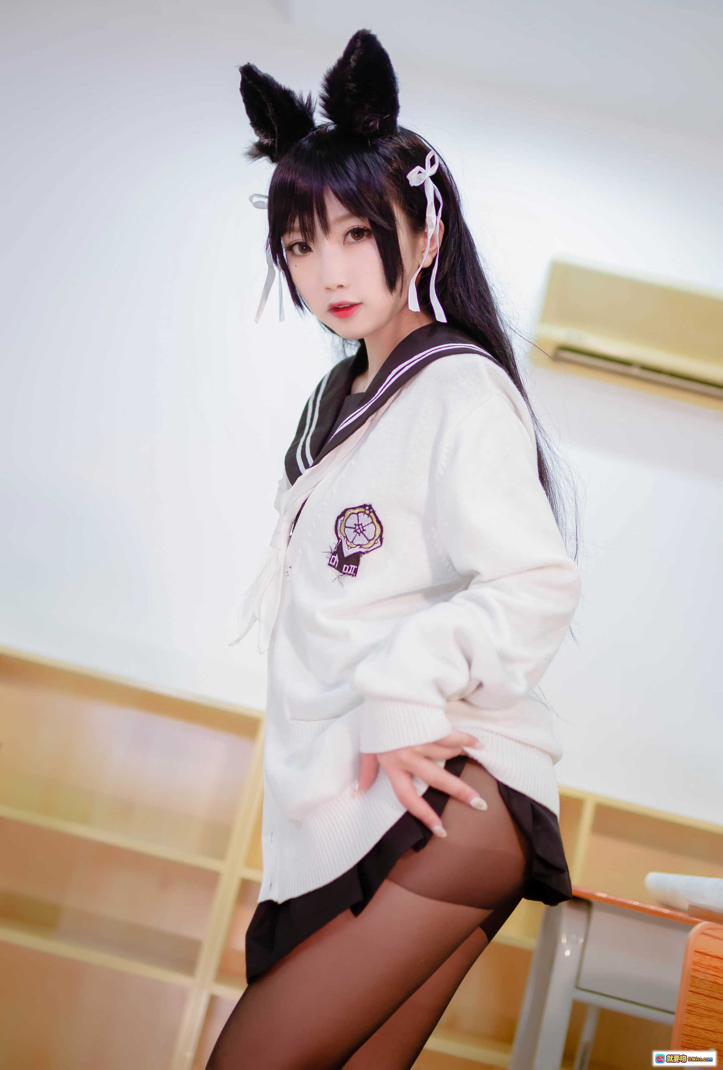 图片[7] - 鬼畜瑶NO.015 JK制服写真 22P高清美图 学院风兔耳少女教室摆拍 甜美可爱风格 - 就要吻