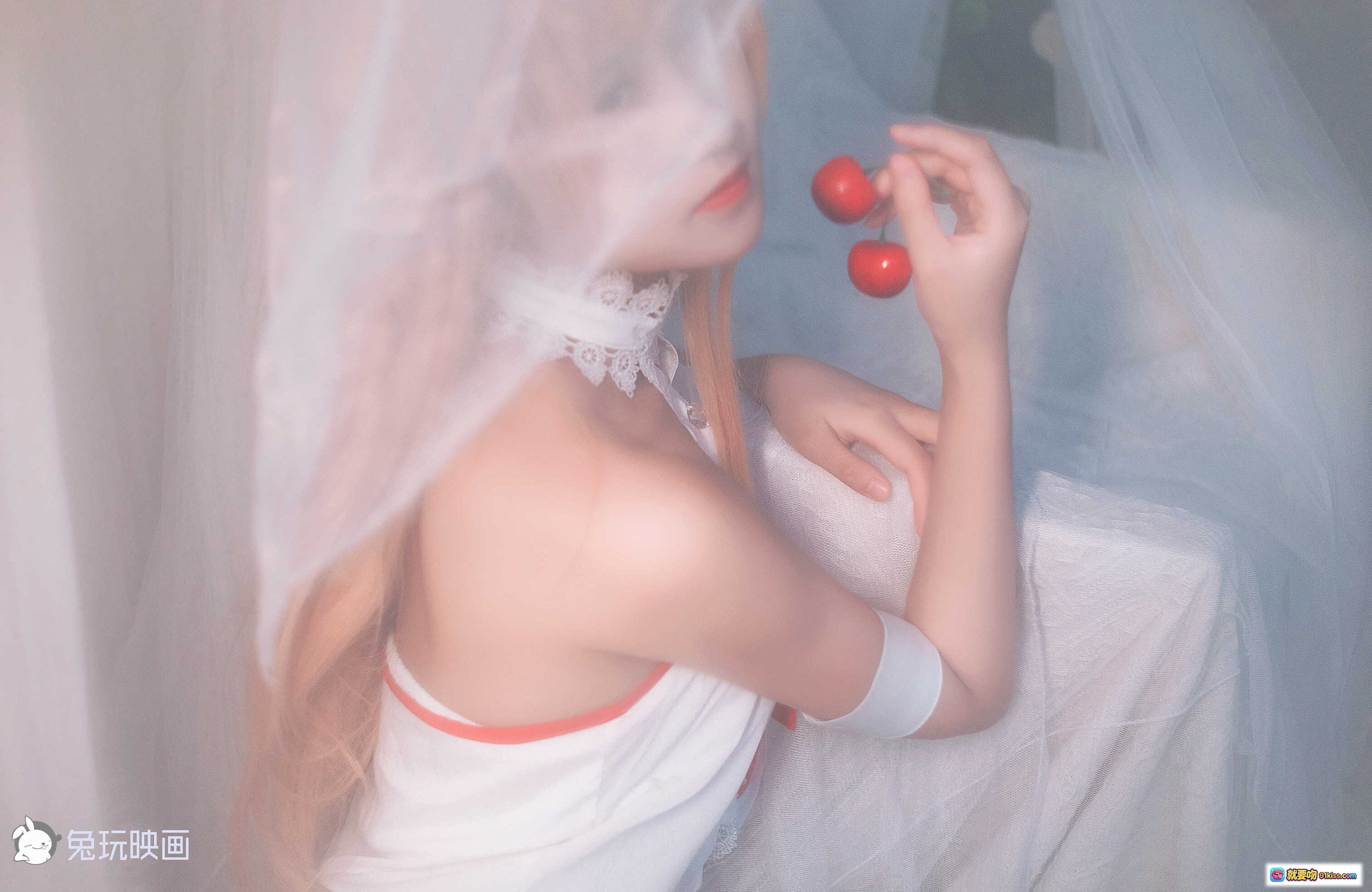 图片[5] - 囚禁亚丝娜写真集40P柔美白纱蕾丝腿环少女私房摄影高清图集 - 就要吻