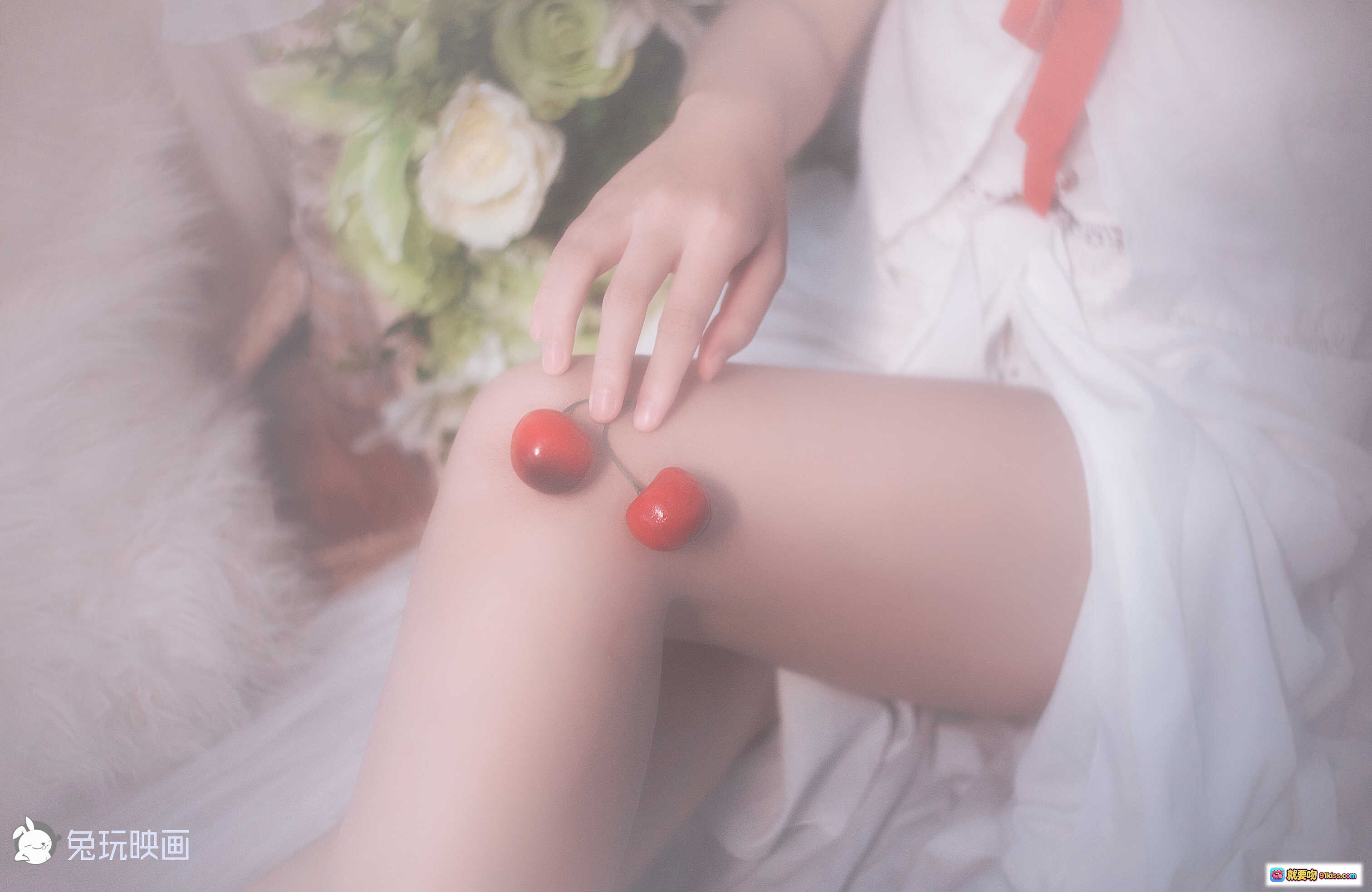 图片[4] - 囚禁亚丝娜写真集40P柔美白纱蕾丝腿环少女私房摄影高清图集 - 就要吻