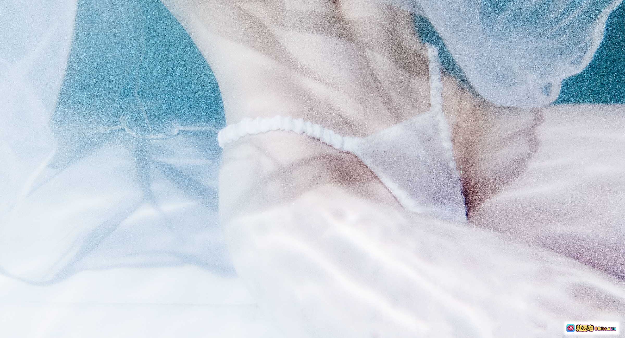 星野咪兔NO.018浴缸写真｜纯欲风白色蕾丝内衣｜朦胧光影少女私房摄影｜31P高清图集 - 就要吻