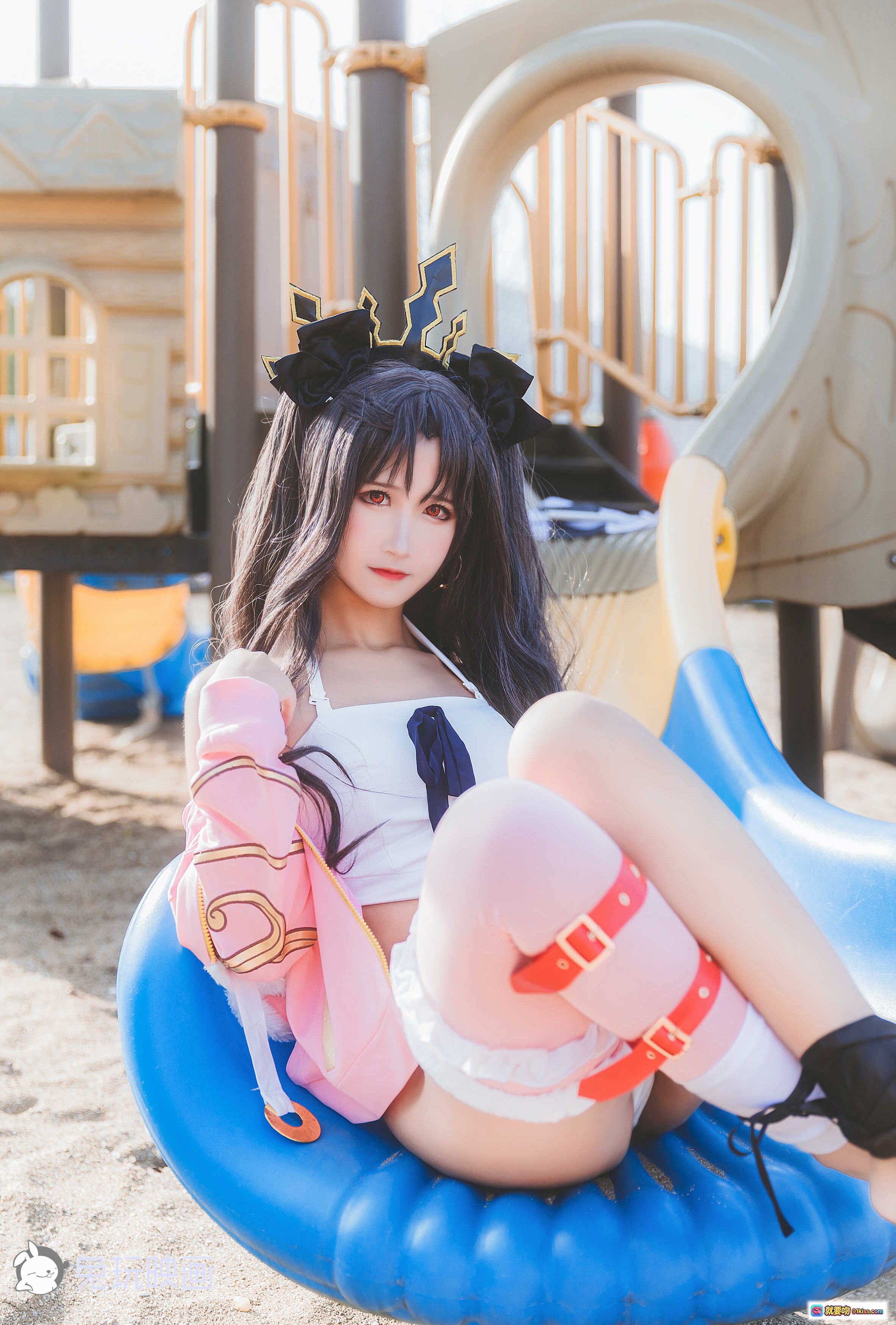 图片[8] - 三度_69 NO.011 泳装凛 Cosplay 美女手持方格旗 海边写真 42P高清图集 - 就要吻