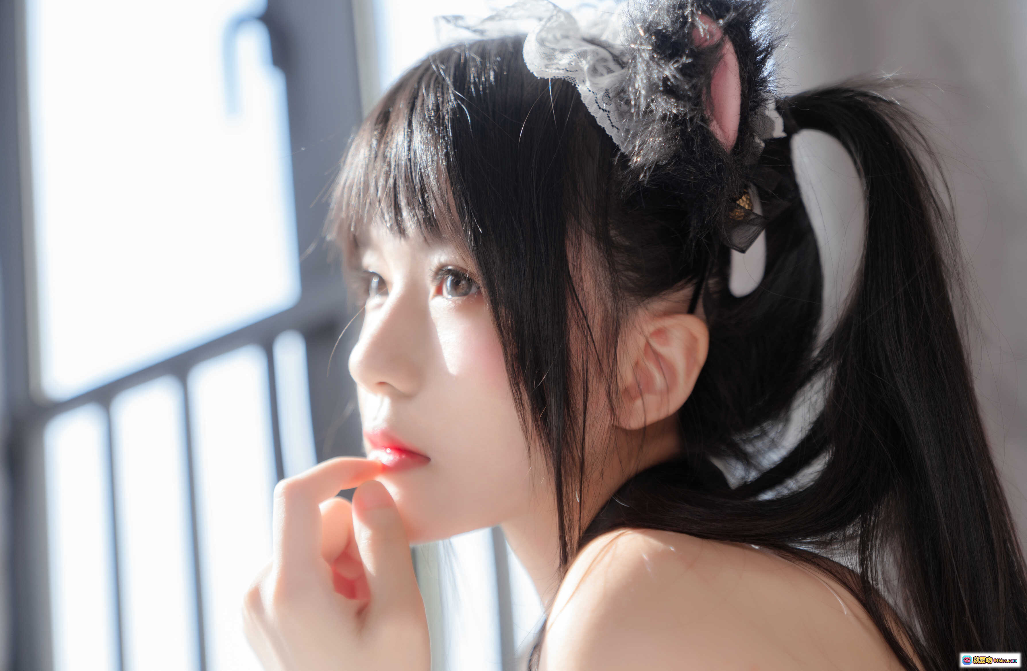 图片[2] - 桜桃喵050黑猫妹抖女仆装蕾丝写真79P高清图集可爱双马尾猫耳发饰甜酷风格 - 就要吻