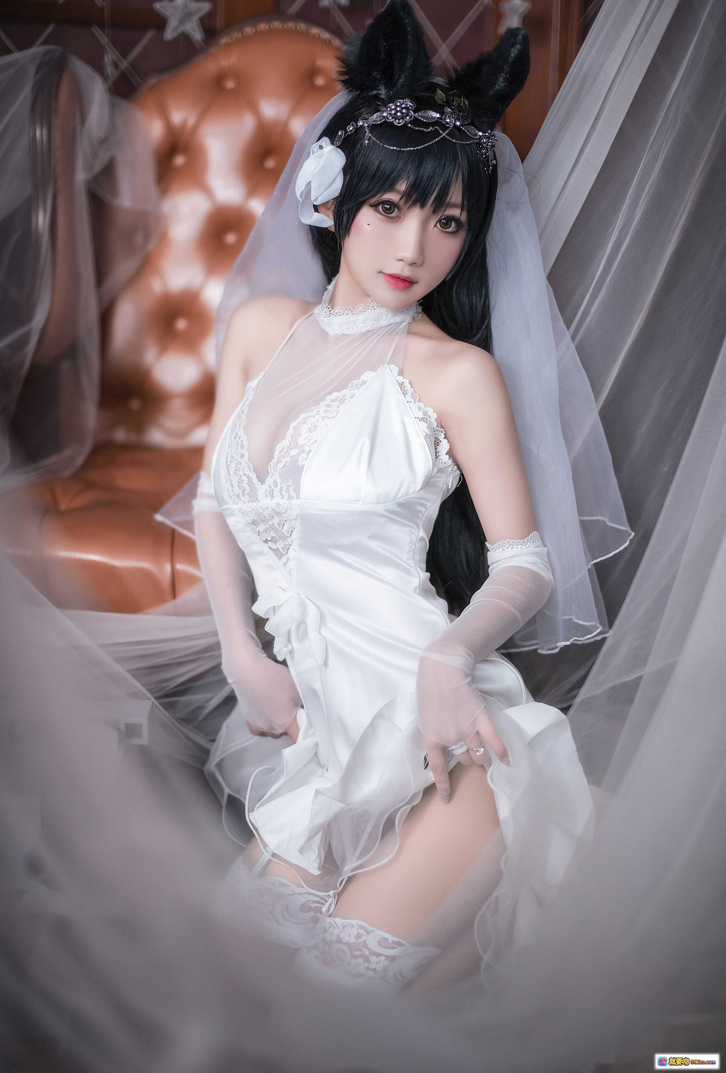 图片[10] - 鬼畜瑶NO.004爱宕婚纱写真23P高清图集 白色蕾丝透视婚纱性感私房照 甜美新娘风唯美摄影 - 就要吻