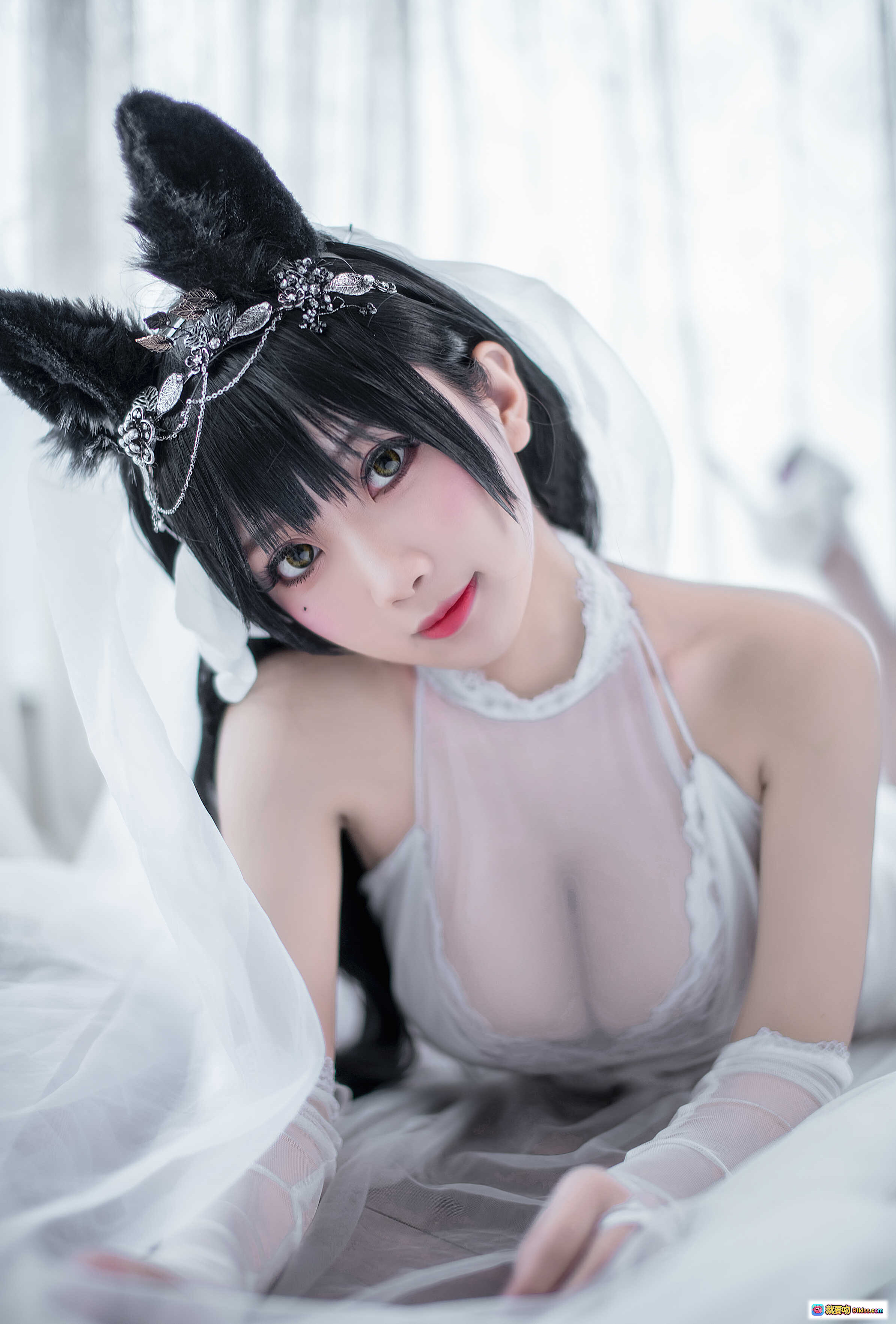 图片[4] - 鬼畜瑶NO.004爱宕婚纱写真23P高清图集 白色蕾丝透视婚纱性感私房照 甜美新娘风唯美摄影 - 就要吻