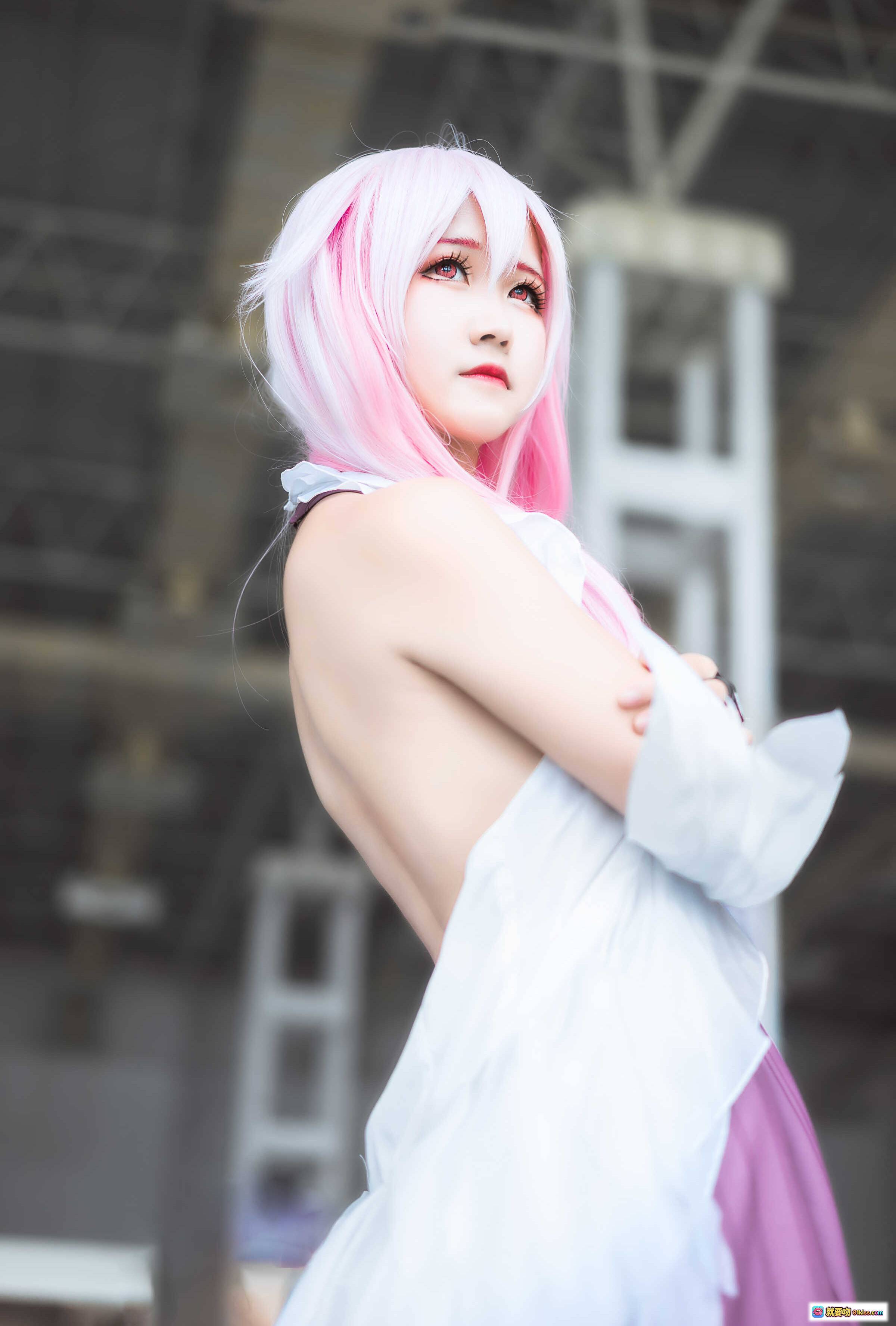 图片[3] - 白丝楪祈Cosplay写真 | 粉发少女工业风场景 | 三度_69 NO.017 精美8P高清图集 - 就要吻
