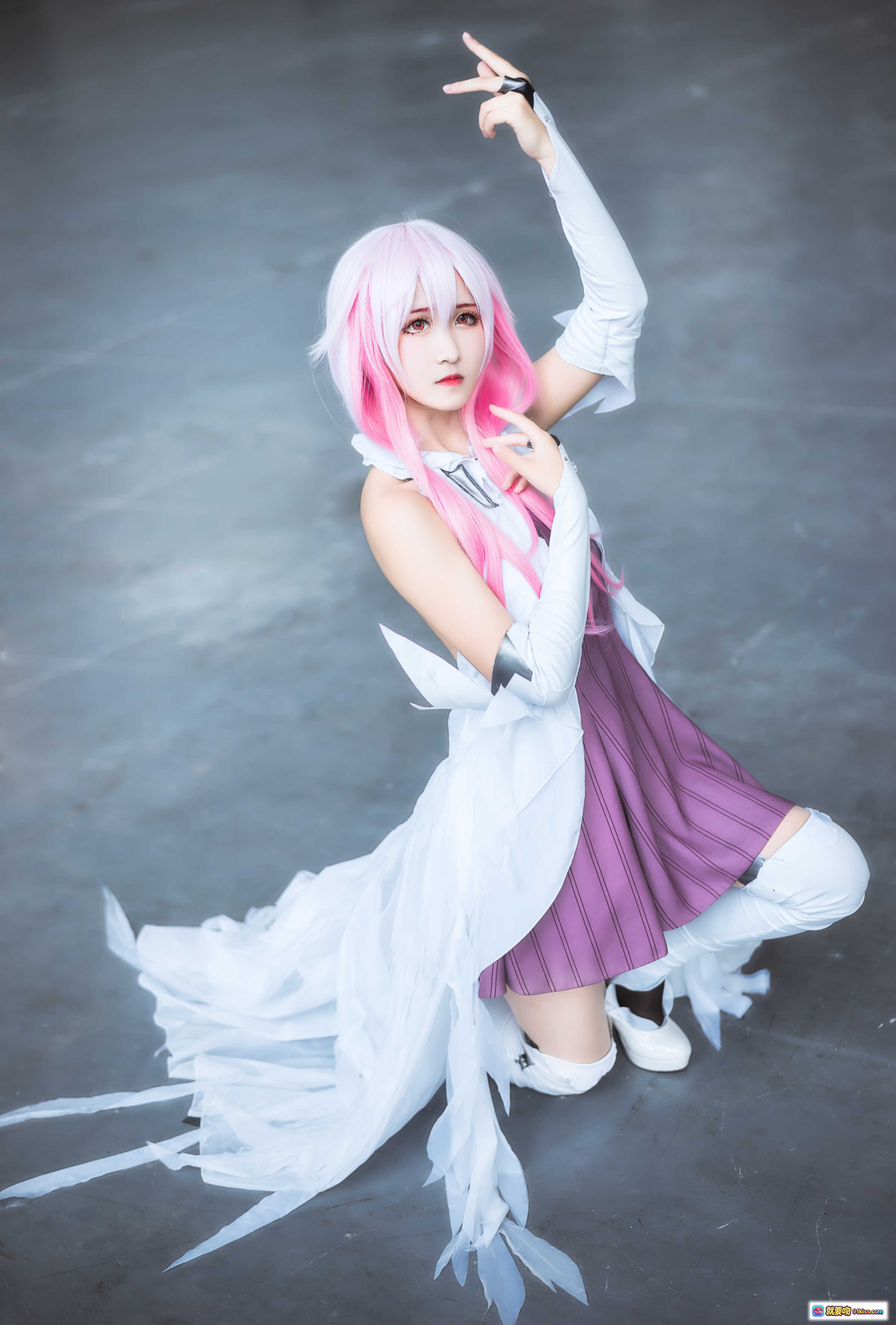 图片[6] - 白丝楪祈Cosplay写真 | 粉发少女工业风场景 | 三度_69 NO.017 精美8P高清图集 - 就要吻