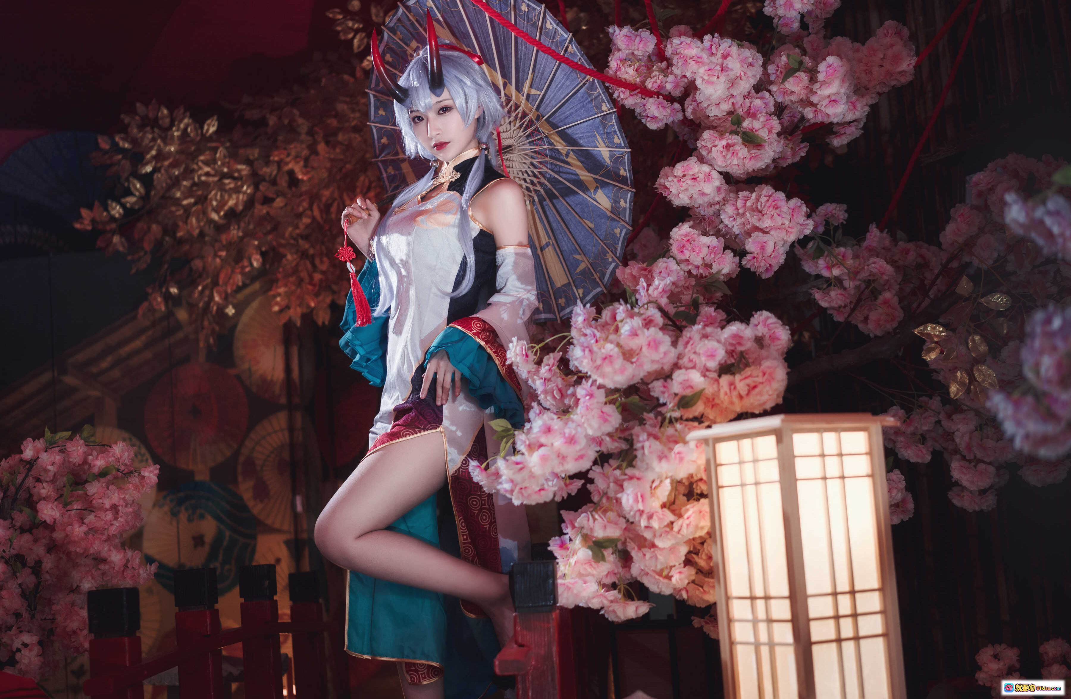 图片[3] - 铁板烧鬼舞w NO.033 巴御前 Cosplay 精美和风樱花夜景写真 18P 277MB 高清视觉盛宴 - 就要吻