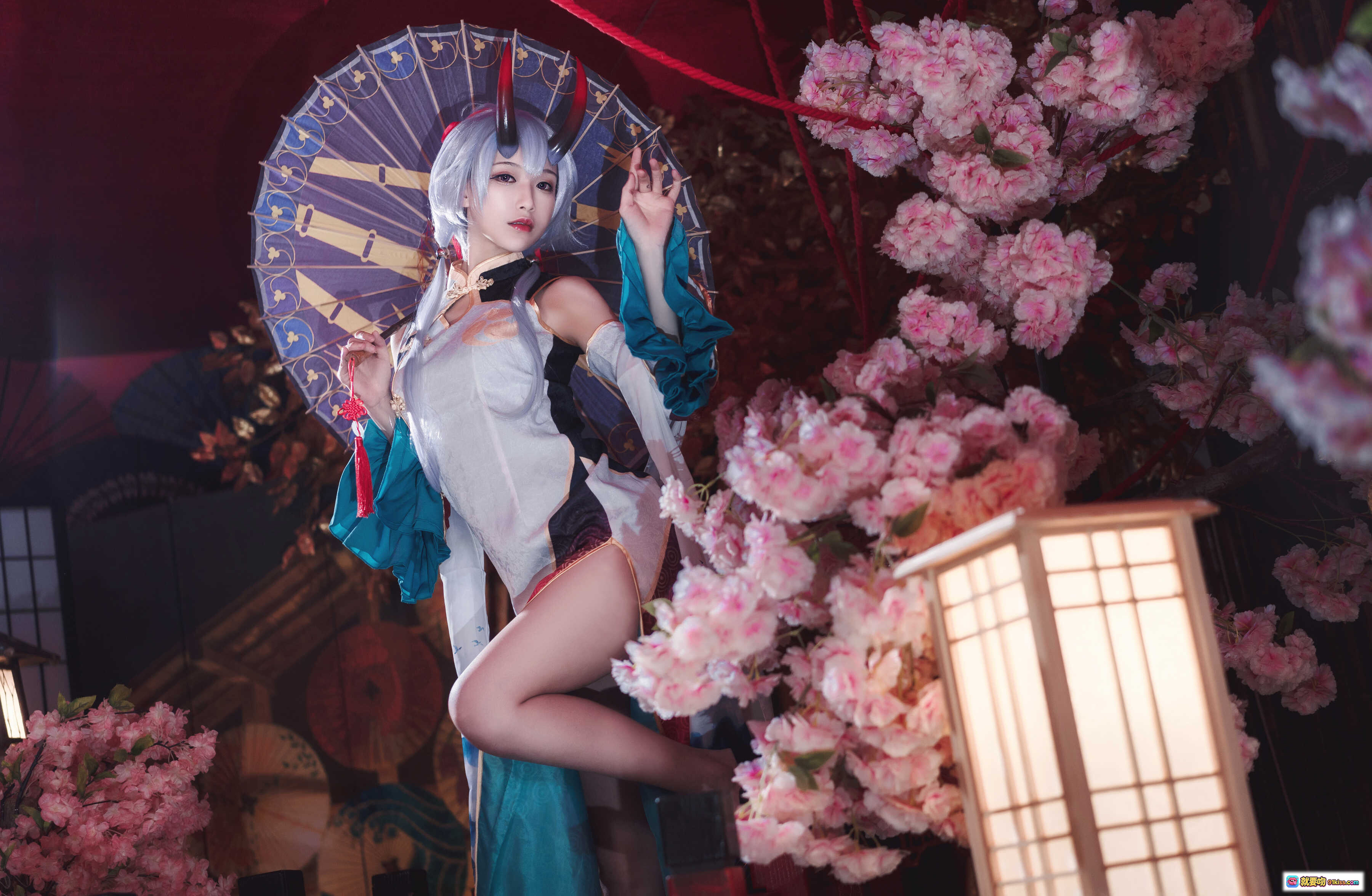 图片[6] - 铁板烧鬼舞w NO.033 巴御前 Cosplay 精美和风樱花夜景写真 18P 277MB 高清视觉盛宴 - 就要吻