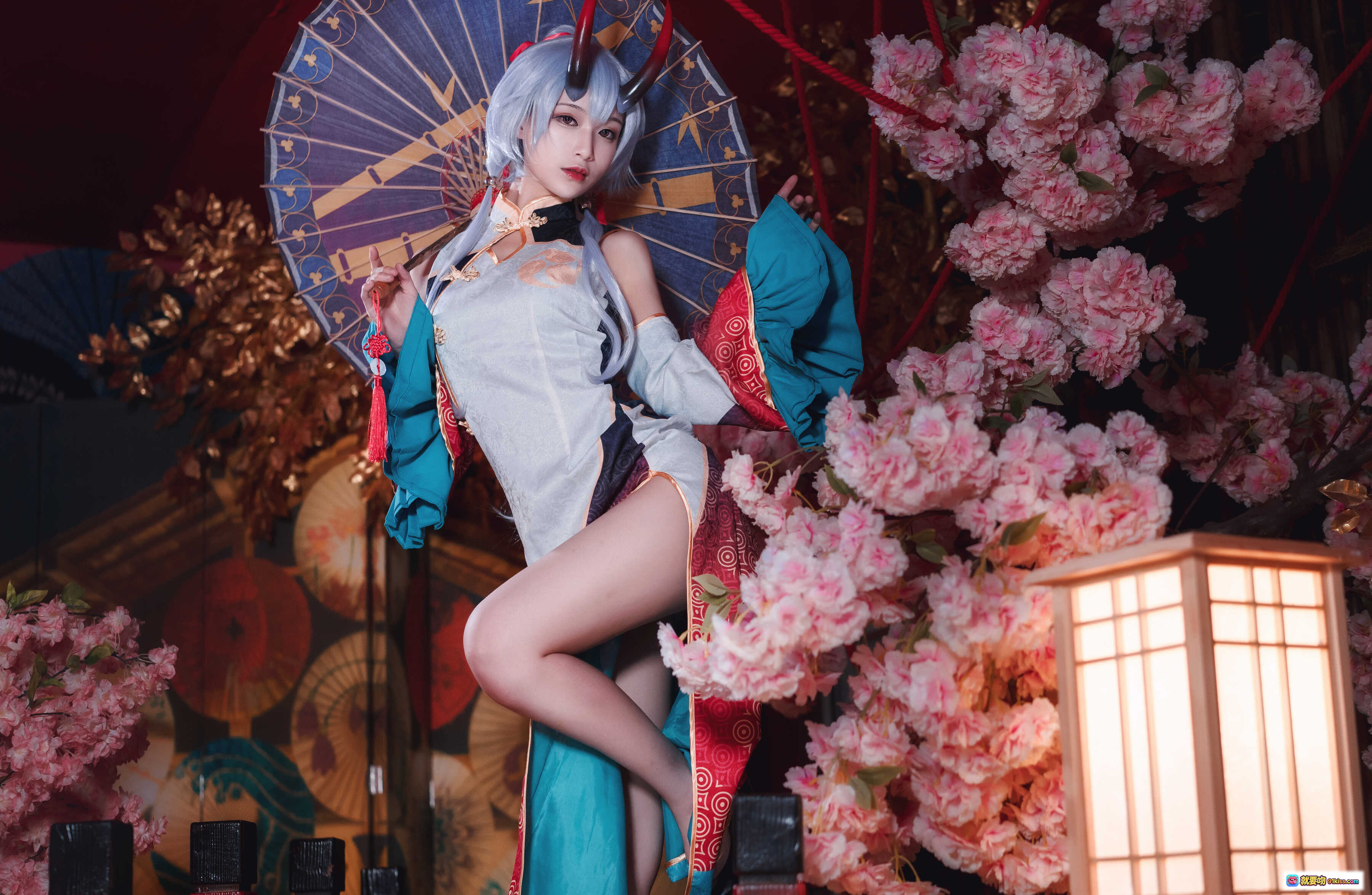 图片[8] - 铁板烧鬼舞w NO.033 巴御前 Cosplay 精美和风樱花夜景写真 18P 277MB 高清视觉盛宴 - 就要吻