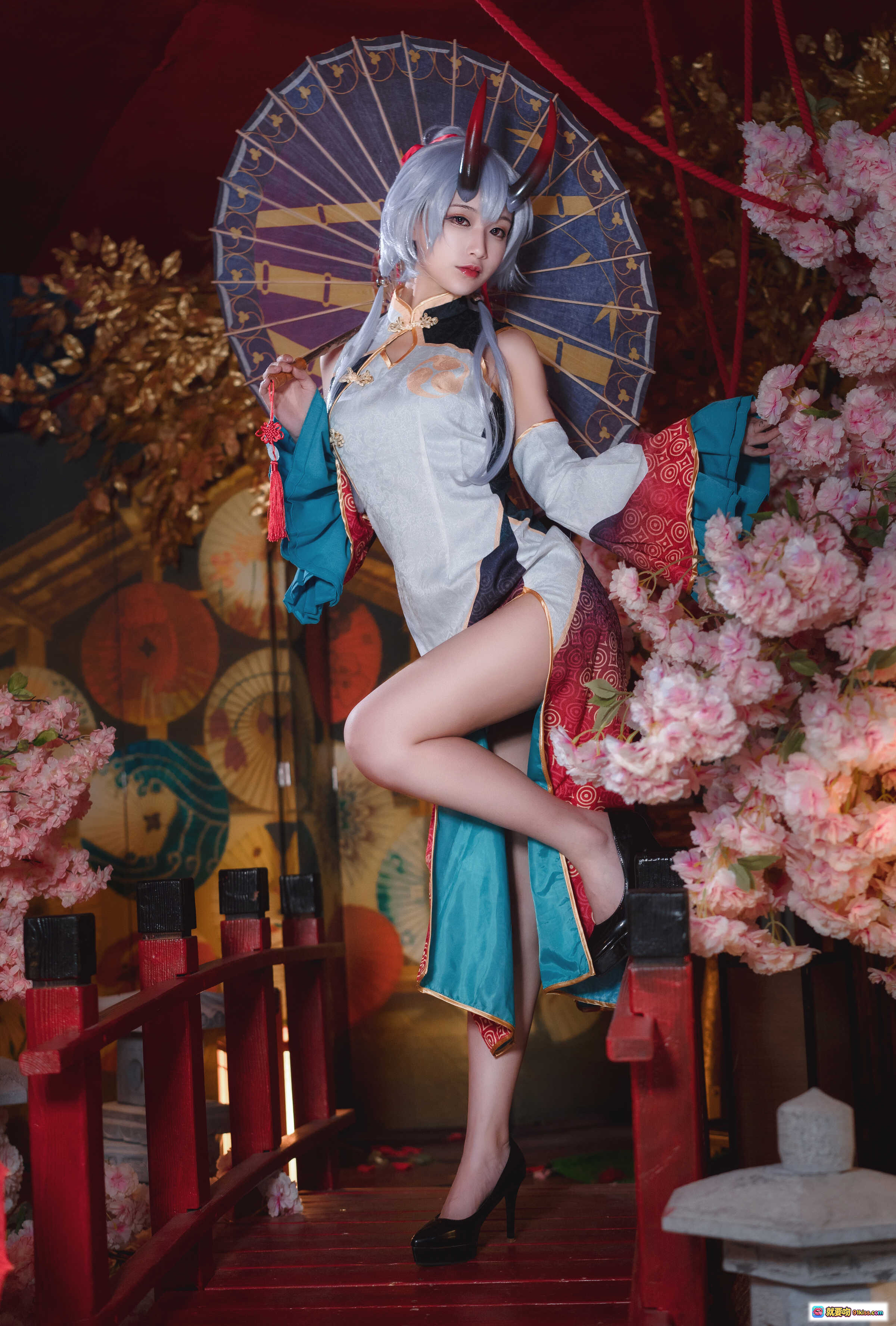 图片[10] - 铁板烧鬼舞w NO.033 巴御前 Cosplay 精美和风樱花夜景写真 18P 277MB 高清视觉盛宴 - 就要吻