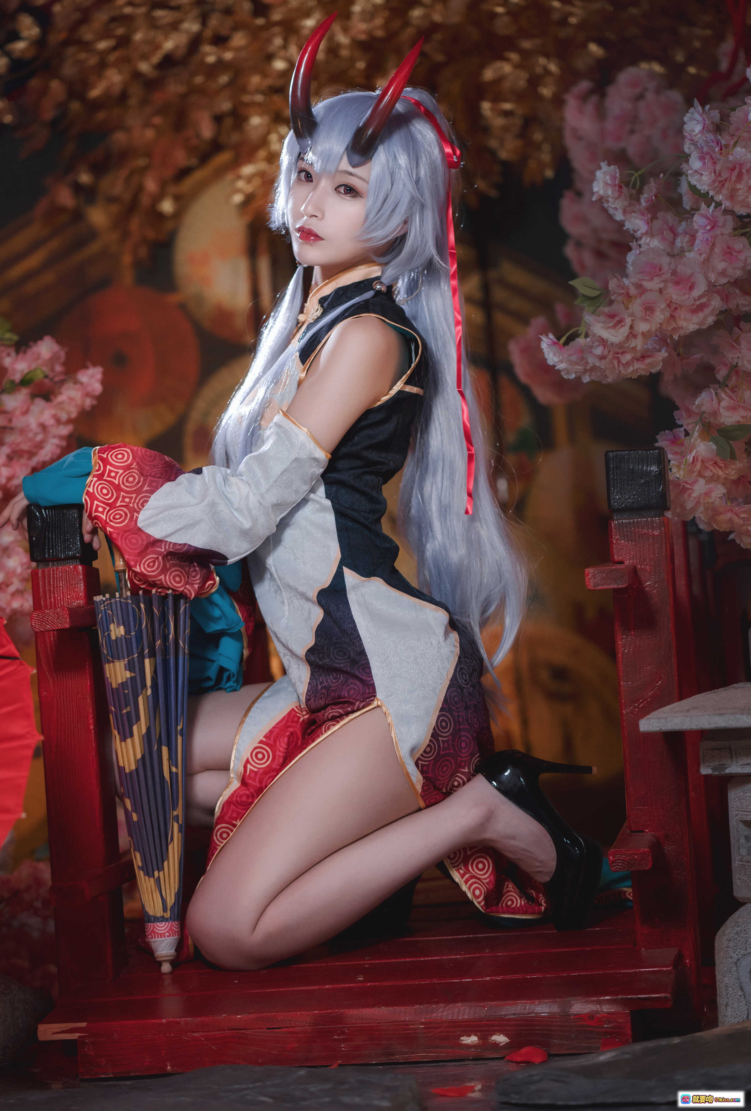 图片[9] - 铁板烧鬼舞w NO.033 巴御前 Cosplay 精美和风樱花夜景写真 18P 277MB 高清视觉盛宴 - 就要吻