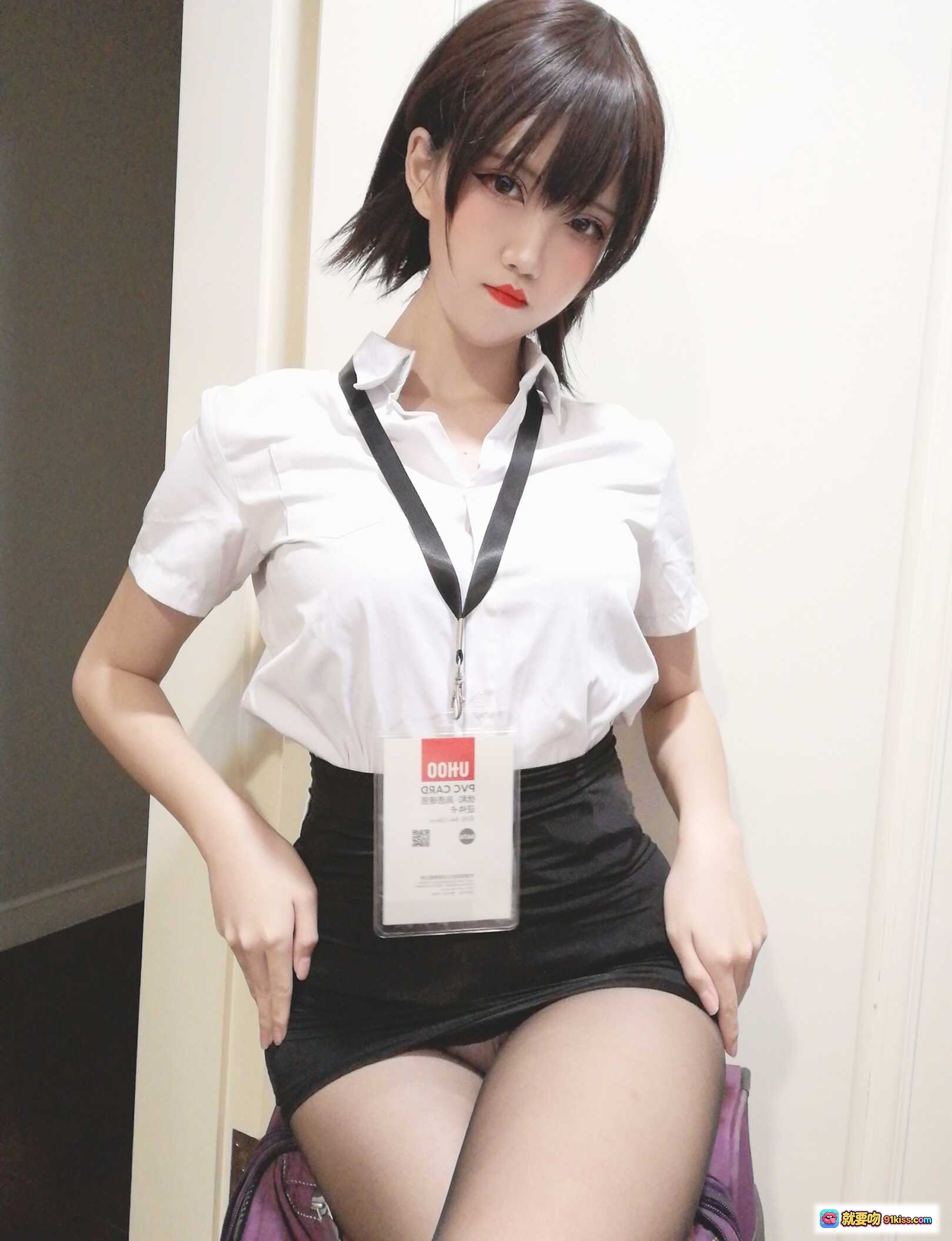 图片[10] - 阿薰kaOri NO.001 黑丝OL制服写真 45P高清美腿性感职场风 - 就要吻