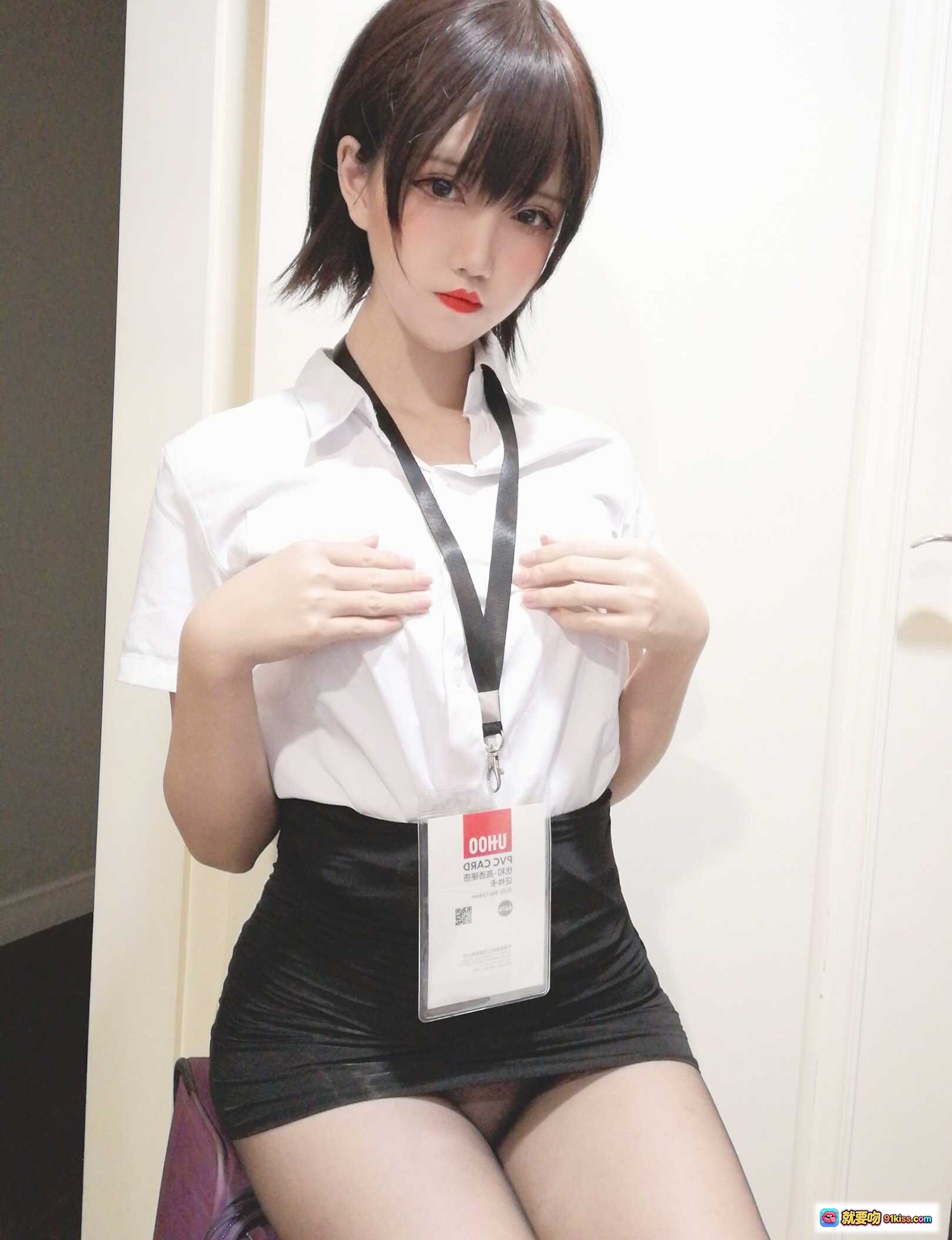 图片[6] - 阿薰kaOri NO.001 黑丝OL制服写真 45P高清美腿性感职场风 - 就要吻