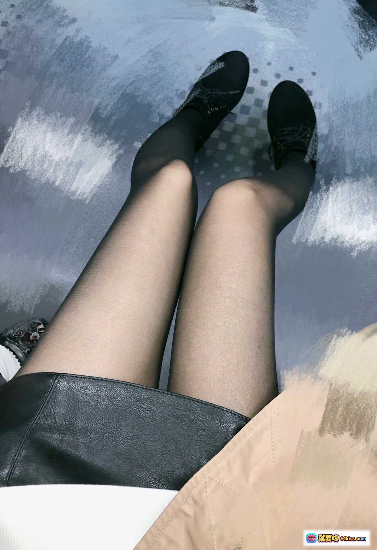 图片[3] - Shika小鹿鹿NO.074夏日自拍写真 25P高清美图 黑色蕾丝内衣镜前自拍 甜美长发少女风 - 就要吻