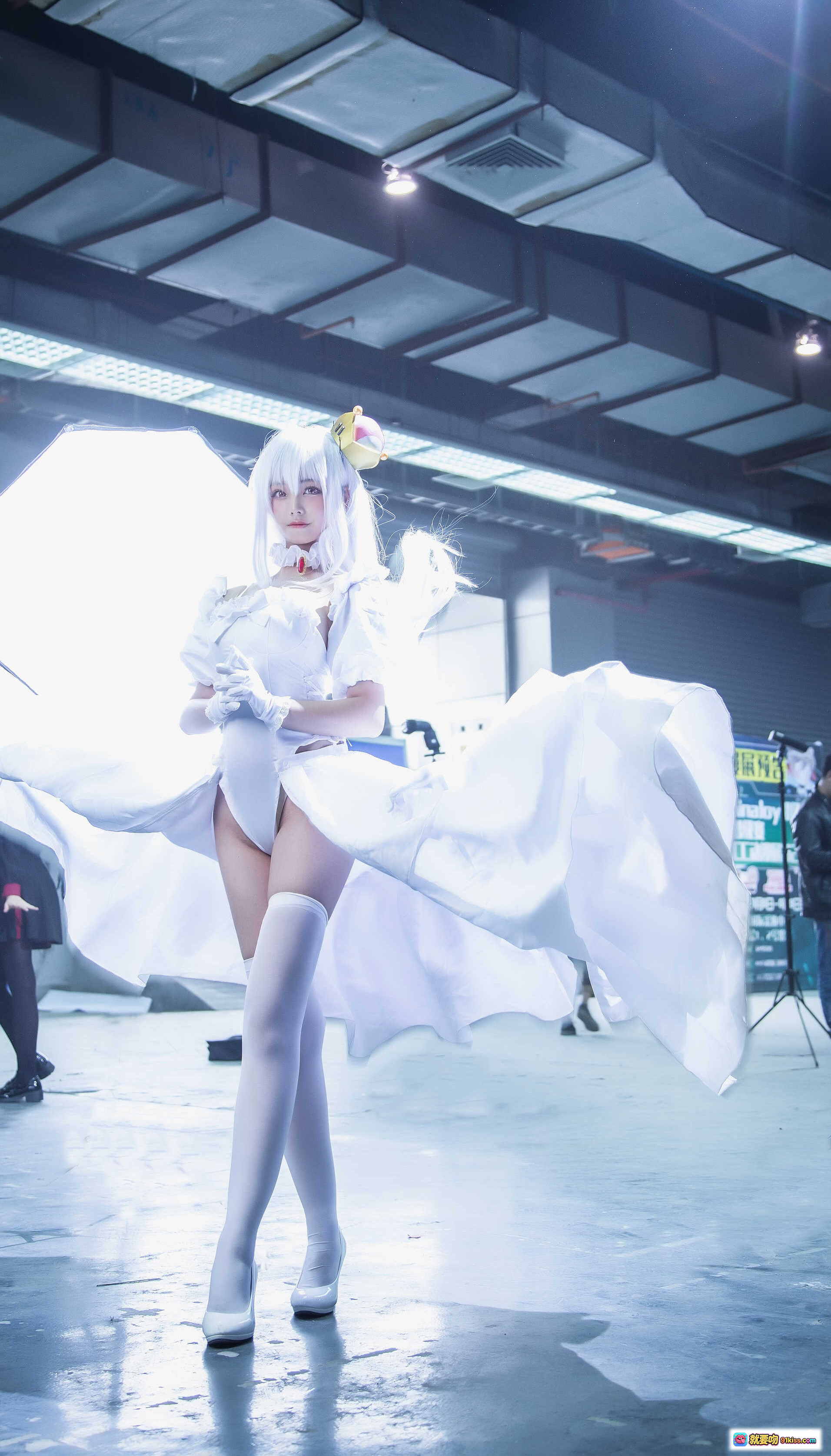 图片[7] - 蜜汁猫裘NO.028幽灵姬cosplay写真 白发白衣少女 甜美幽灵造型 高清摄影棚实拍 10P111MB - 就要吻